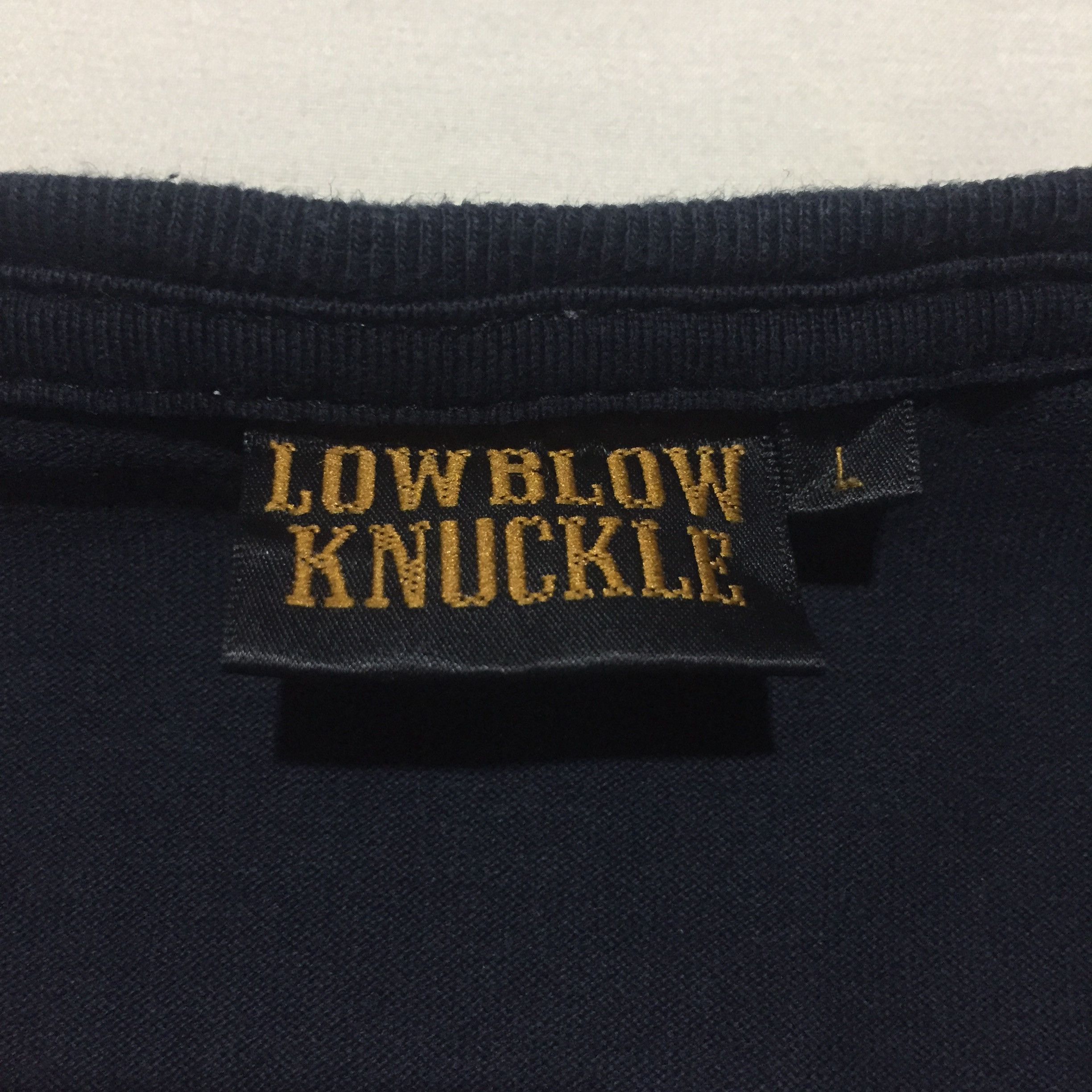 Vintage LOW BLOW KNUCKLE Ride On Gale Motorcycle Longsleeve Tshirt Size L / US 10 / IT 46 - 8 Thumbnail