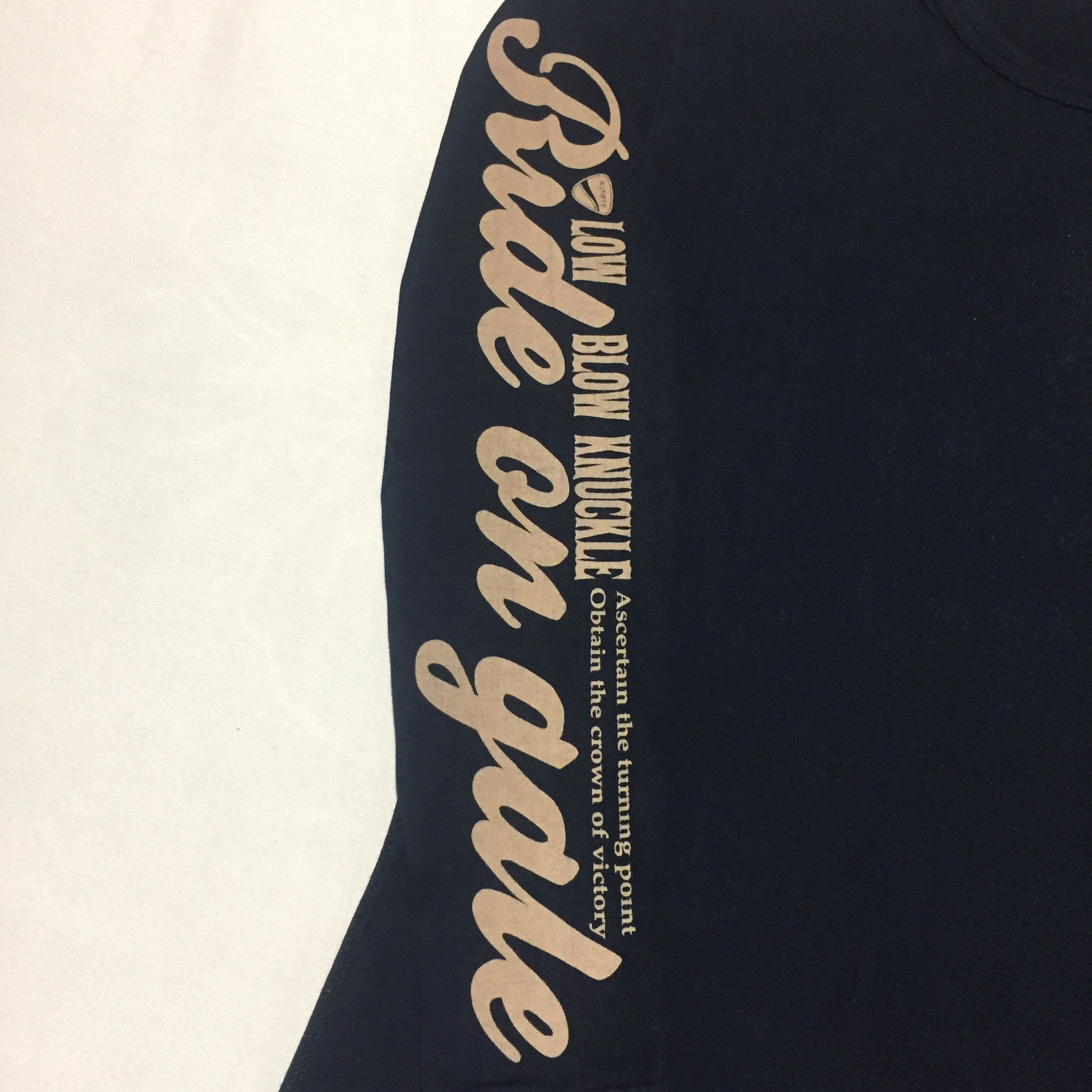 Vintage LOW BLOW KNUCKLE Ride On Gale Motorcycle Longsleeve Tshirt Size L / US 10 / IT 46 - 6 Thumbnail