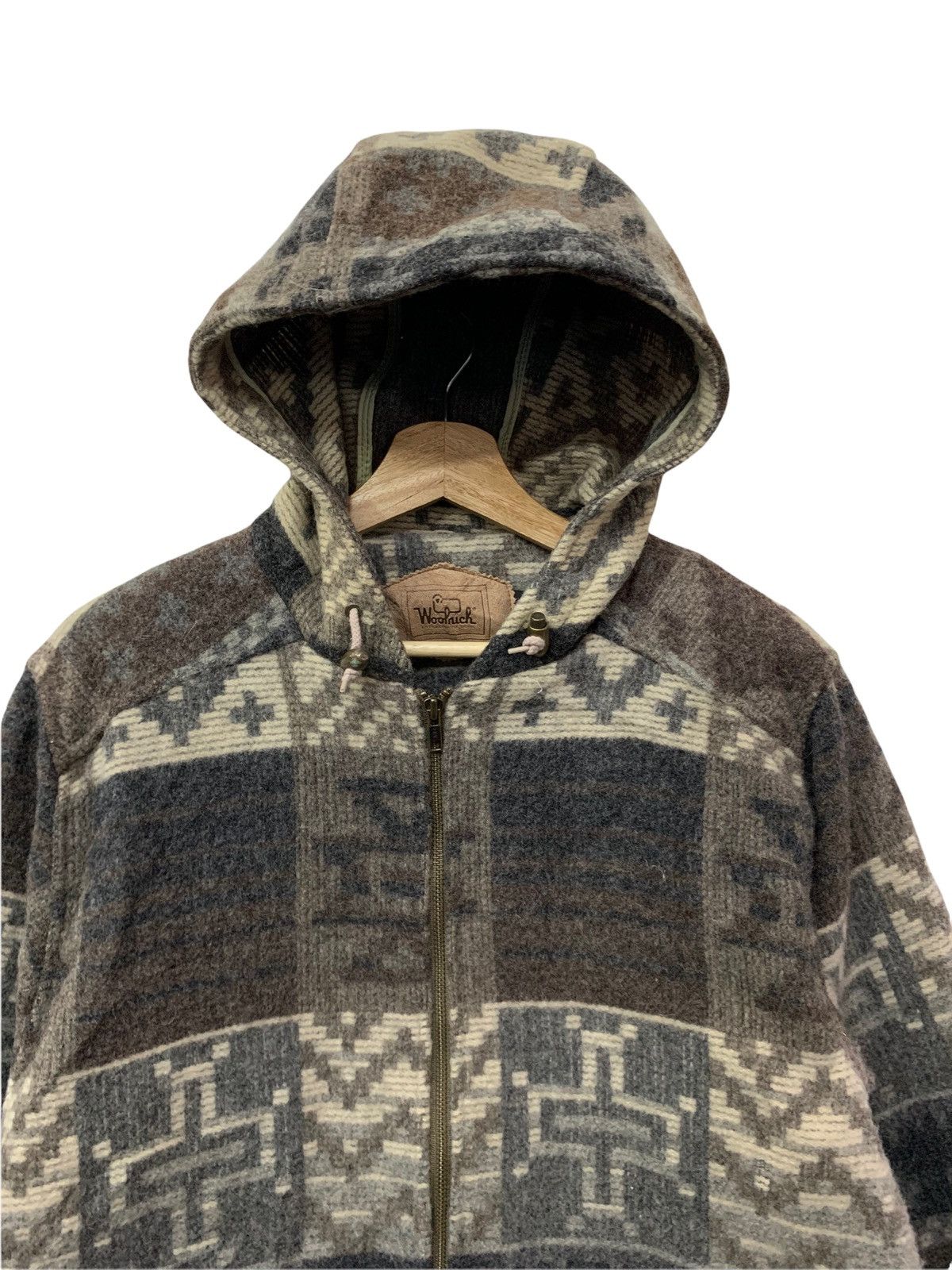 Woolrich Woolen Mills 🔥WOOLRICH AZTEC NATIVE WOOL HOODIE JACKETS Size US S / EU 44-46 / 1 - 4 Thumbnail