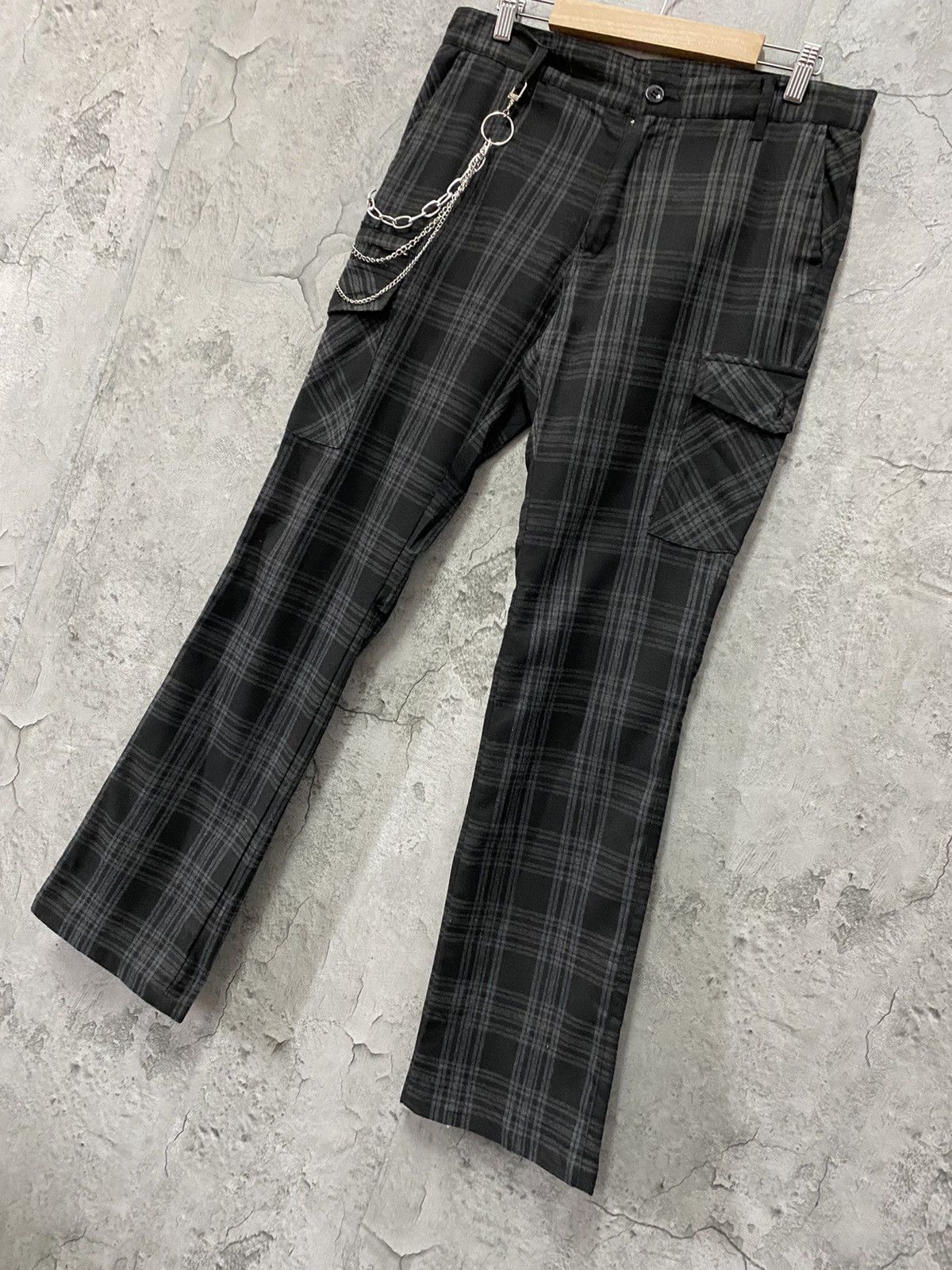 Japanese Brand Suggestion Japan Cargo Bondage Check Plaid Pants Size US 32 / EU 48 - 3 Thumbnail