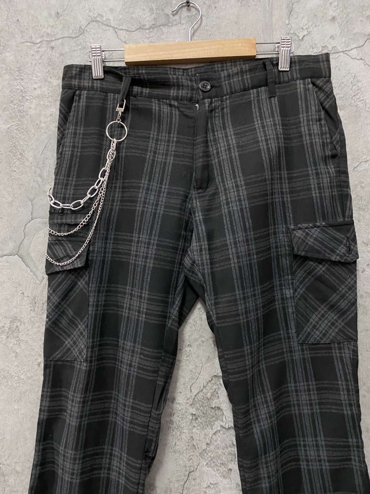 Japanese Brand Suggestion Japan Cargo Bondage Check Plaid Pants Size US 32 / EU 48 - 4 Thumbnail