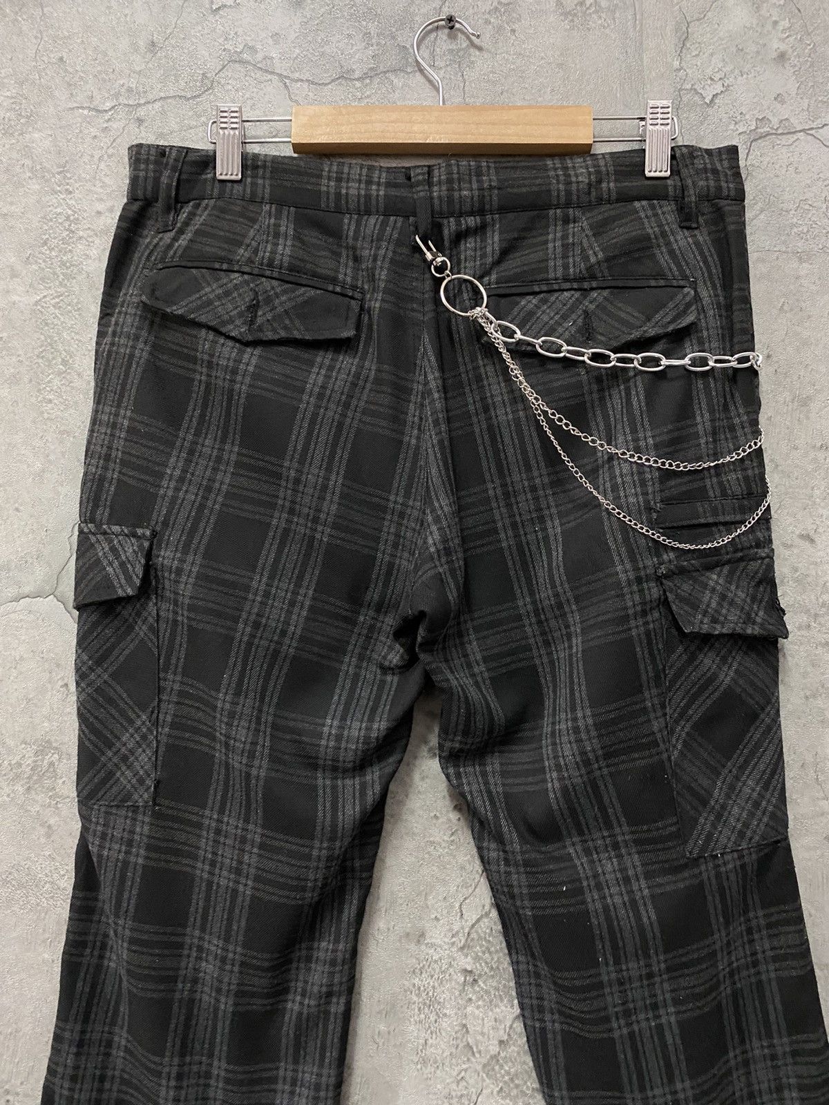 Japanese Brand Suggestion Japan Cargo Bondage Check Plaid Pants Size US 32 / EU 48 - 8 Thumbnail