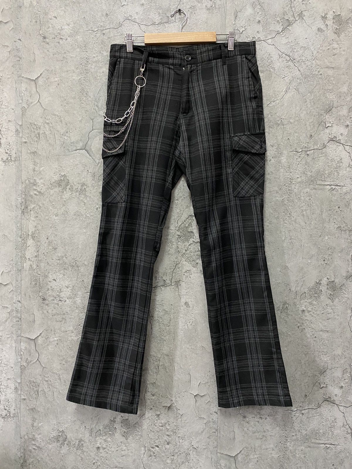 Japanese Brand Suggestion Japan Cargo Bondage Check Plaid Pants Size US 32 / EU 48 - 1 Thumbnail