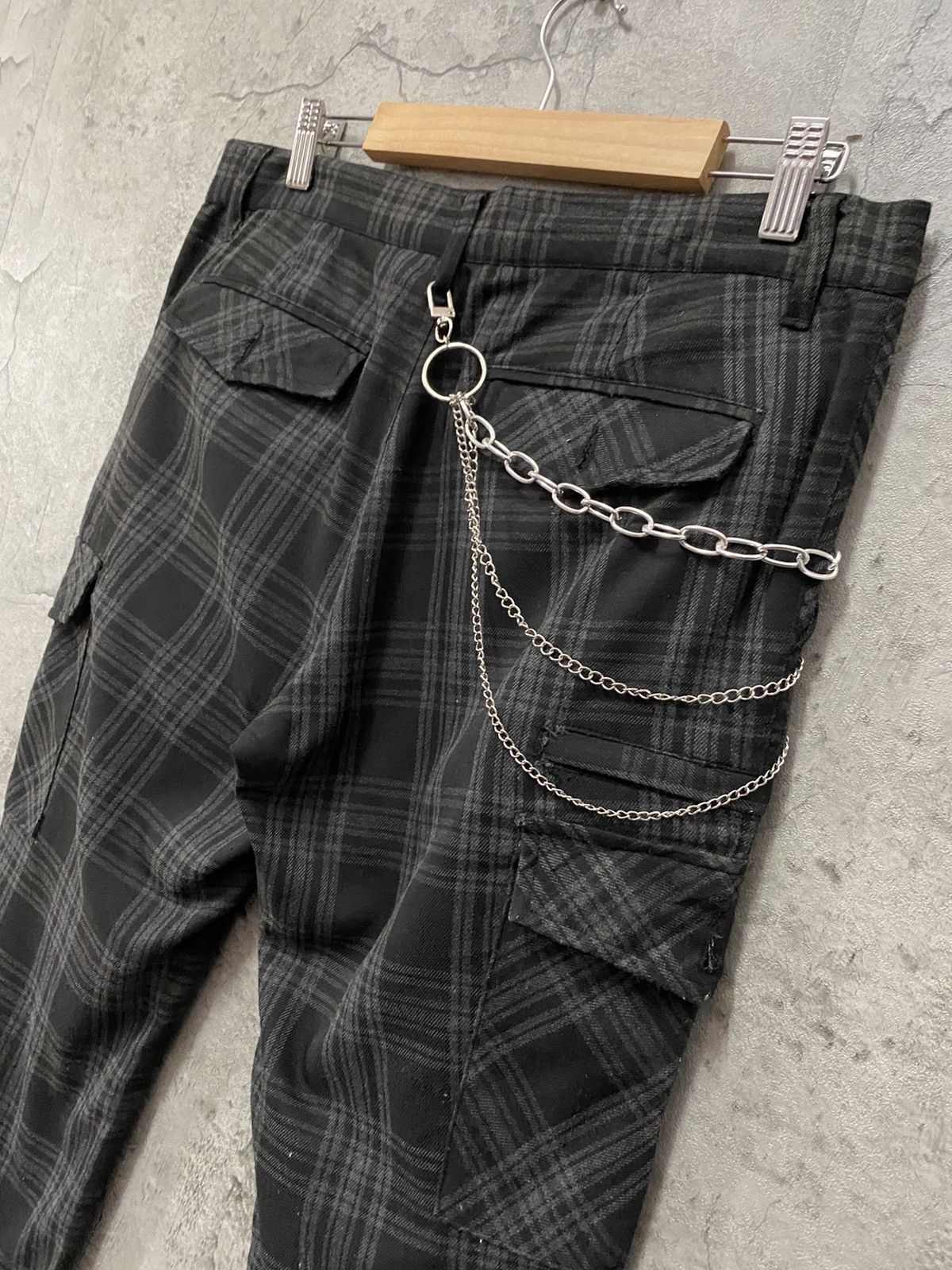 Japanese Brand Suggestion Japan Cargo Bondage Check Plaid Pants Size US 32 / EU 48 - 10 Thumbnail