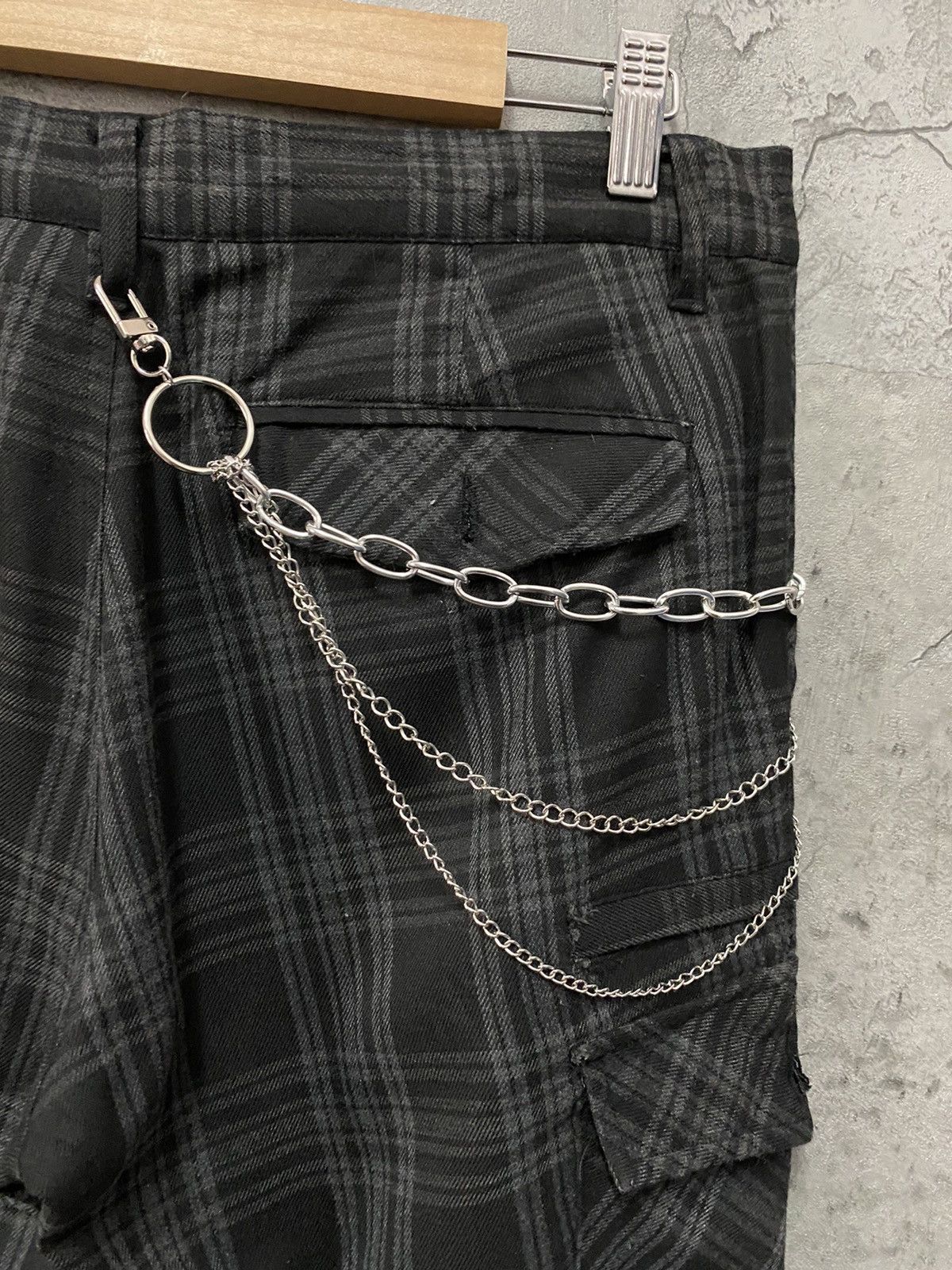 Japanese Brand Suggestion Japan Cargo Bondage Check Plaid Pants Size US 32 / EU 48 - 11 Thumbnail