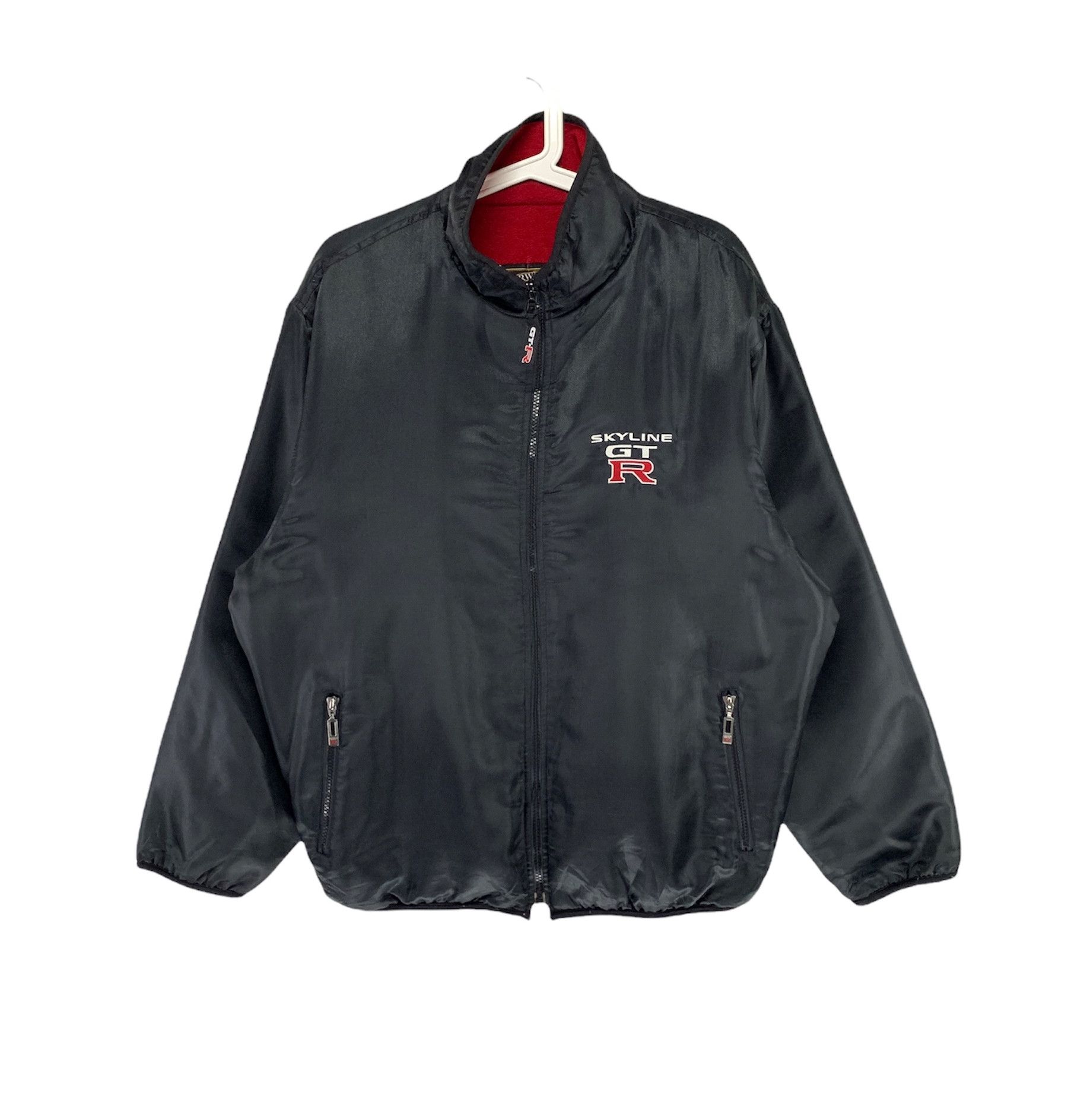 image of Racing x Vintage Nissan Skyline Gtr R34 Jdm Vintage Reversible Jacket in Black, Men's (Size Large)