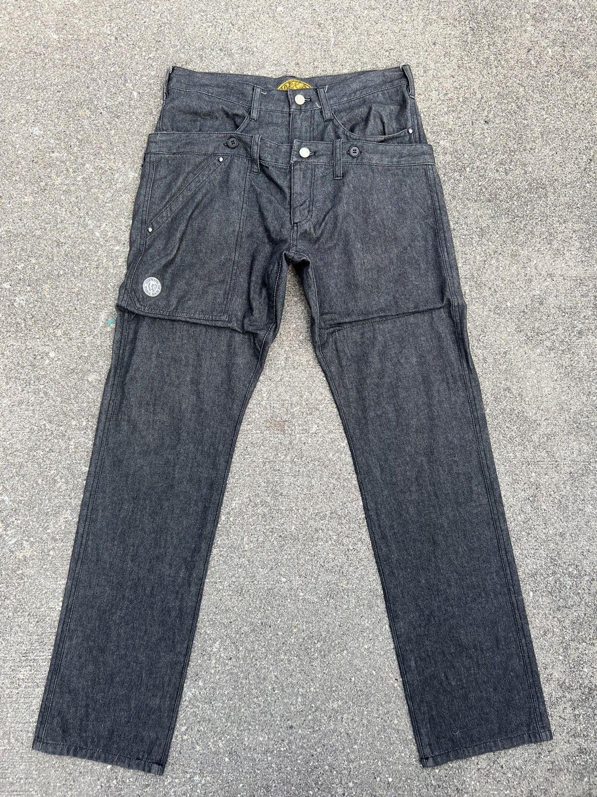 Japanese Brand MILKBOY Made in Japan Multiple Pocket Double Waist Cargo Size US 30 / EU 46 - 1 Thumbnail