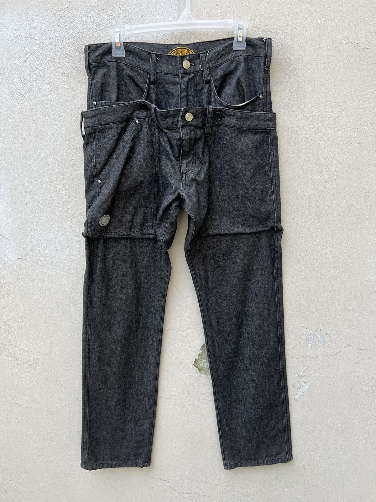 Japanese Brand MILKBOY Made in Japan Multiple Pocket Double Waist Cargo Size US 30 / EU 46 - 6 Thumbnail