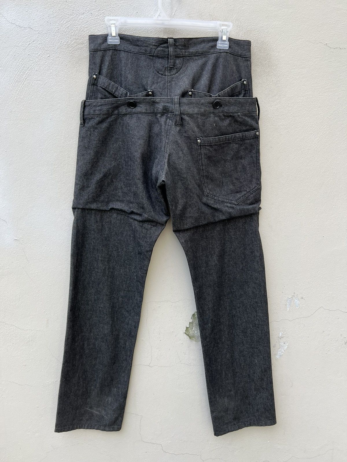 Japanese Brand MILKBOY Made in Japan Multiple Pocket Double Waist Cargo Size US 30 / EU 46 - 15 Thumbnail