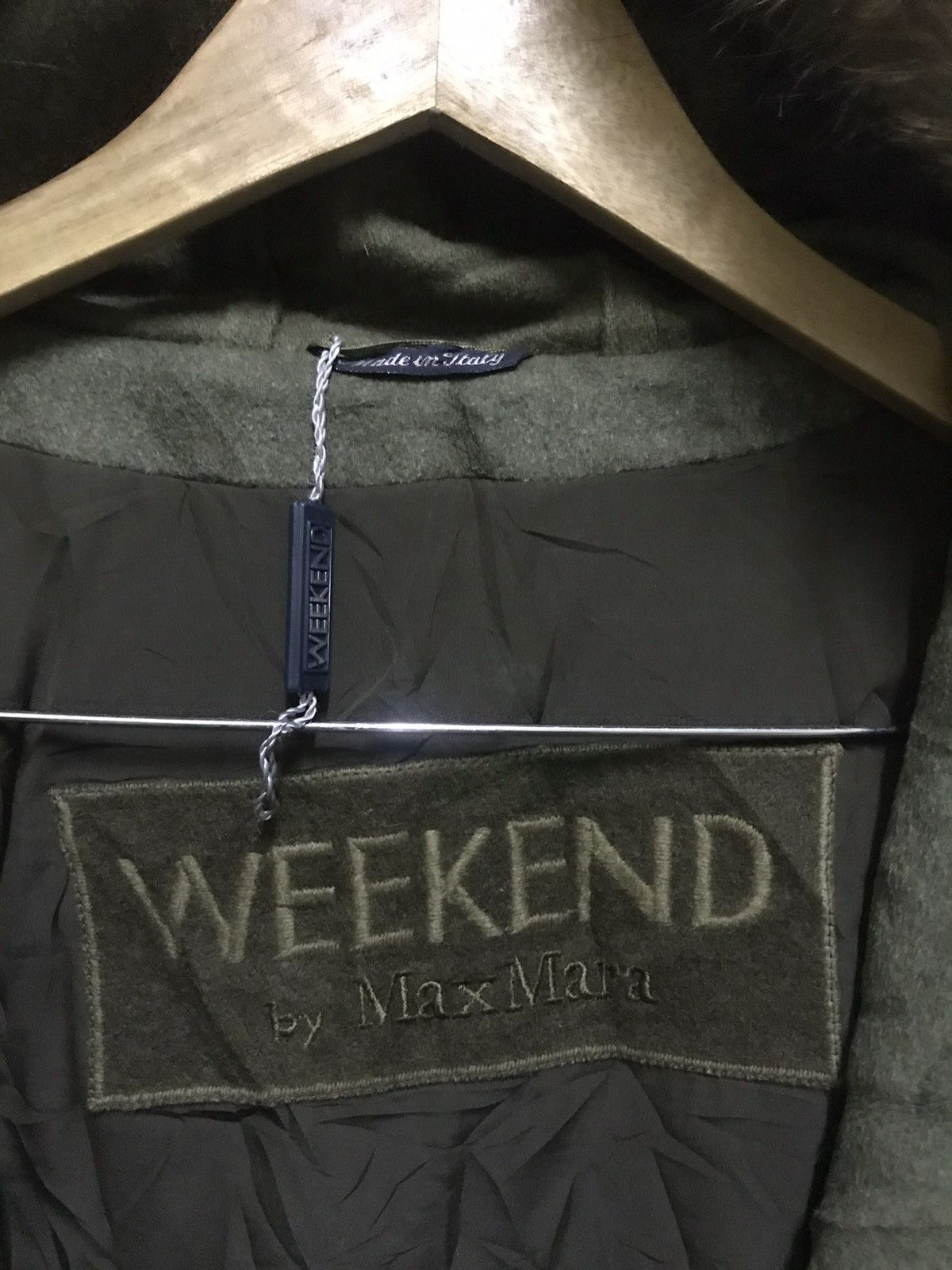 Vintage Weekend by Max Mara Wool Longcoat Overcoat Hoodie Size US L / EU 52-54 / 3 - 5 Thumbnail