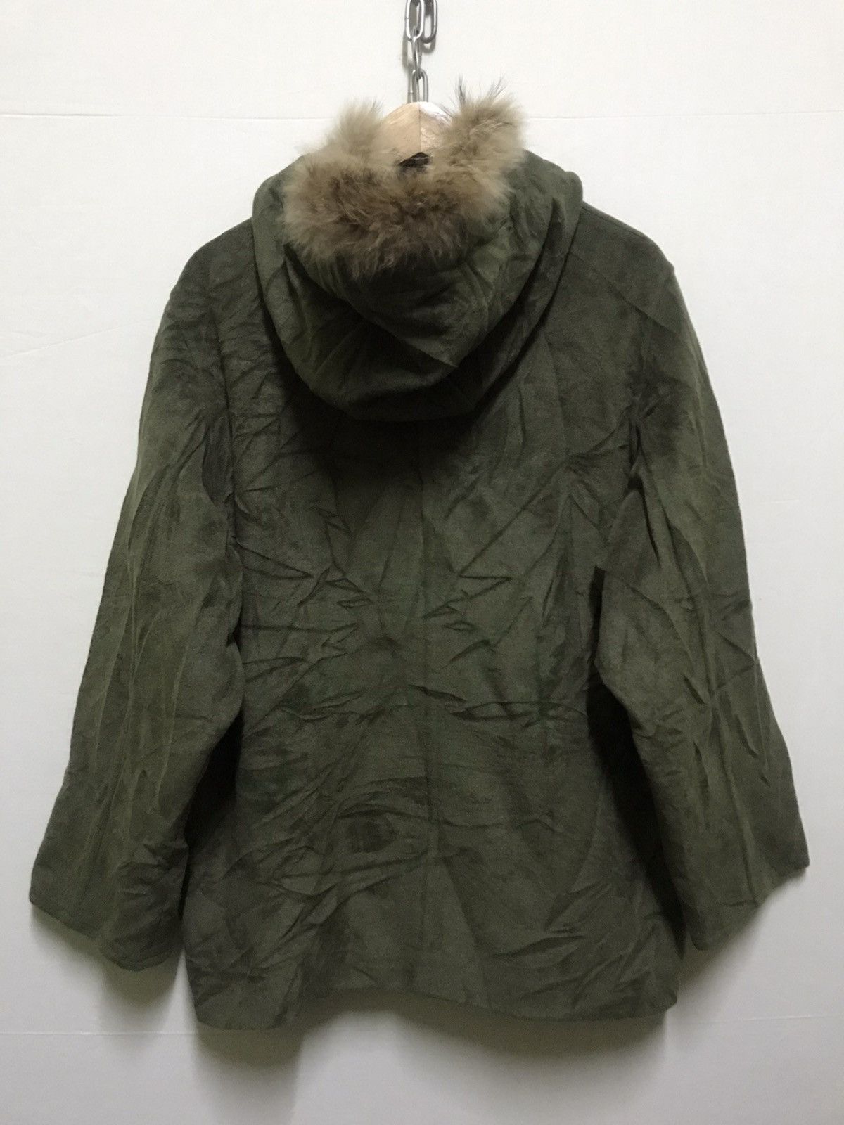 Vintage Weekend by Max Mara Wool Longcoat Overcoat Hoodie Size US L / EU 52-54 / 3 - 9 Thumbnail