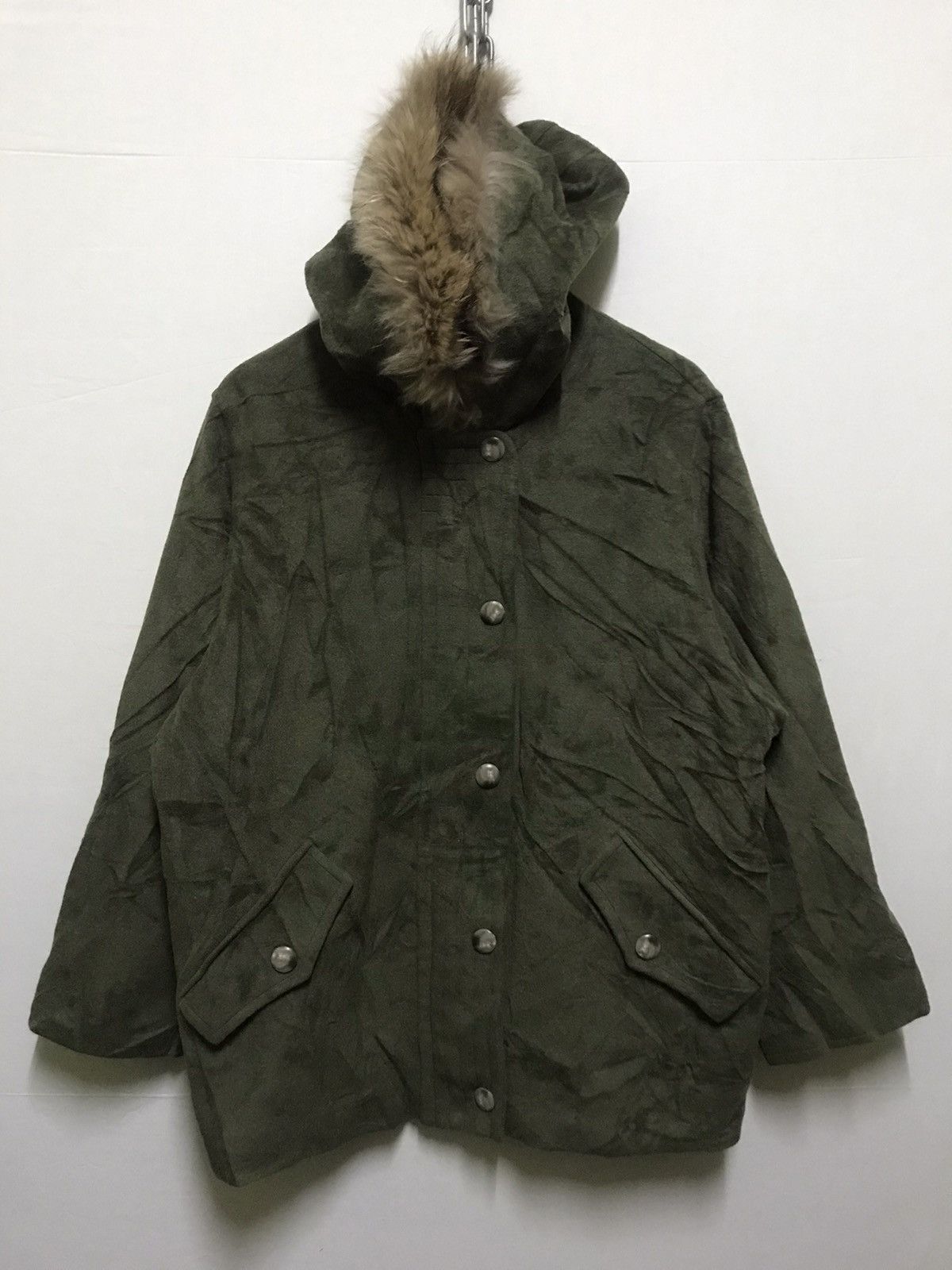 Vintage Weekend by Max Mara Wool Longcoat Overcoat Hoodie Size US L / EU 52-54 / 3 - 1 Thumbnail