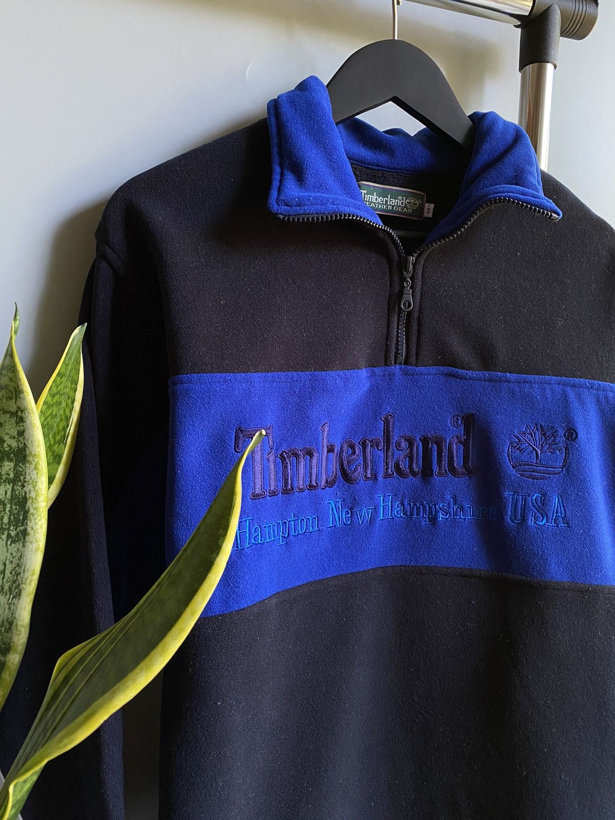 Timberland × Vintage Vintage Timberland Fleece Jacket Hype Rare Men’s M Black Size US M / EU 48-50 / 2 - 6 Thumbnail
