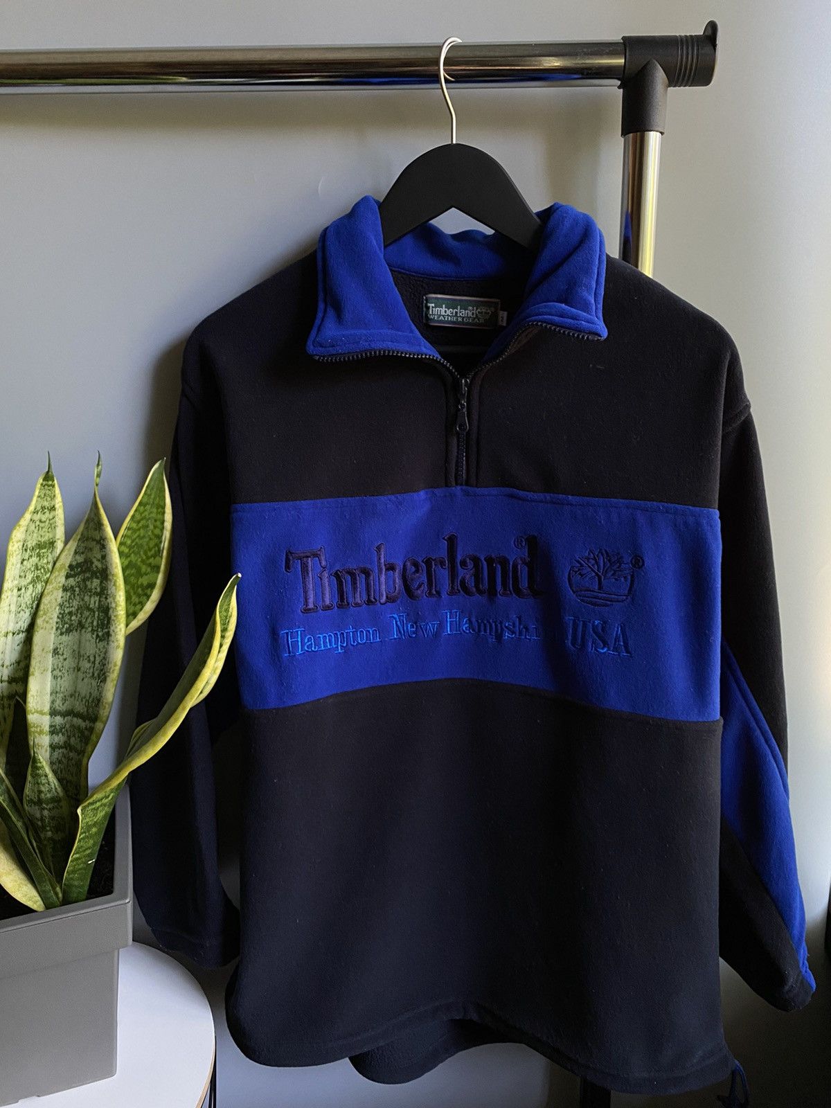 Timberland × Vintage Vintage Timberland Fleece Jacket Hype Rare Men’s M Black Size US M / EU 48-50 / 2 - 5 Thumbnail