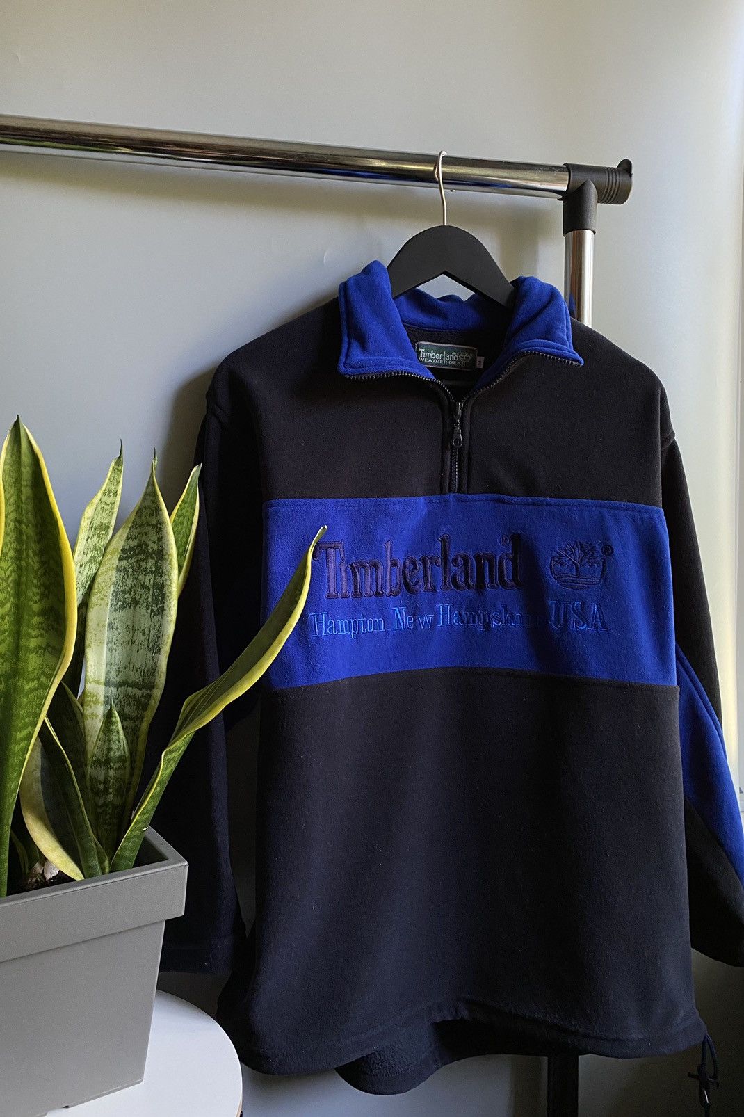 Timberland × Vintage Vintage Timberland Fleece Jacket Hype Rare Men’s M Black Size US M / EU 48-50 / 2 - 4 Thumbnail