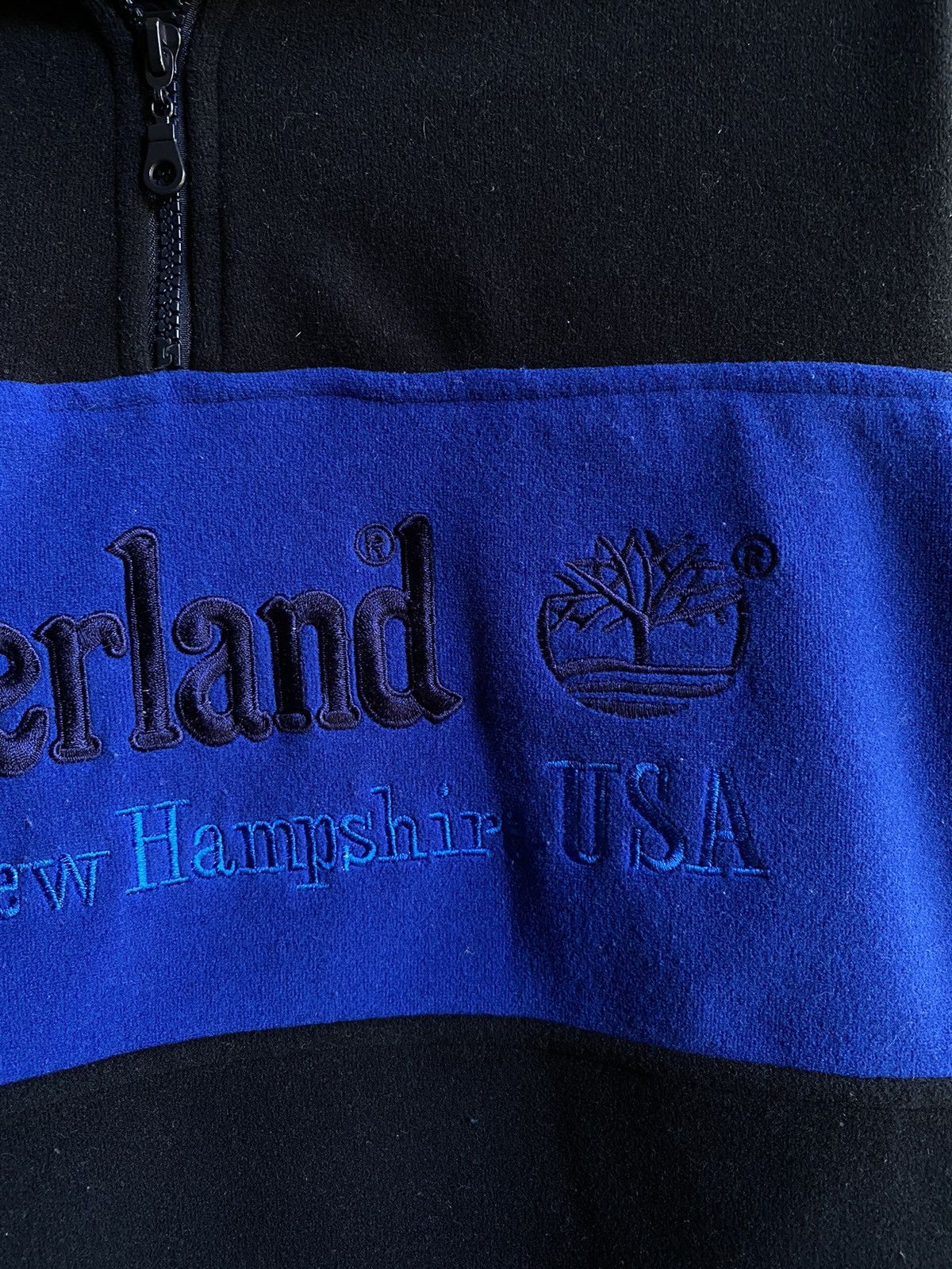 Timberland × Vintage Vintage Timberland Fleece Jacket Hype Rare Men’s M Black Size US M / EU 48-50 / 2 - 9 Thumbnail