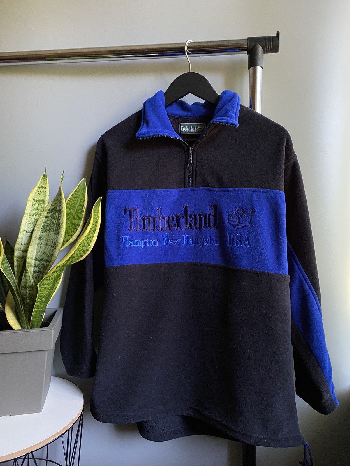 Timberland × Vintage Vintage Timberland Fleece Jacket Hype Rare Men’s M Black Size US M / EU 48-50 / 2 - 3 Thumbnail