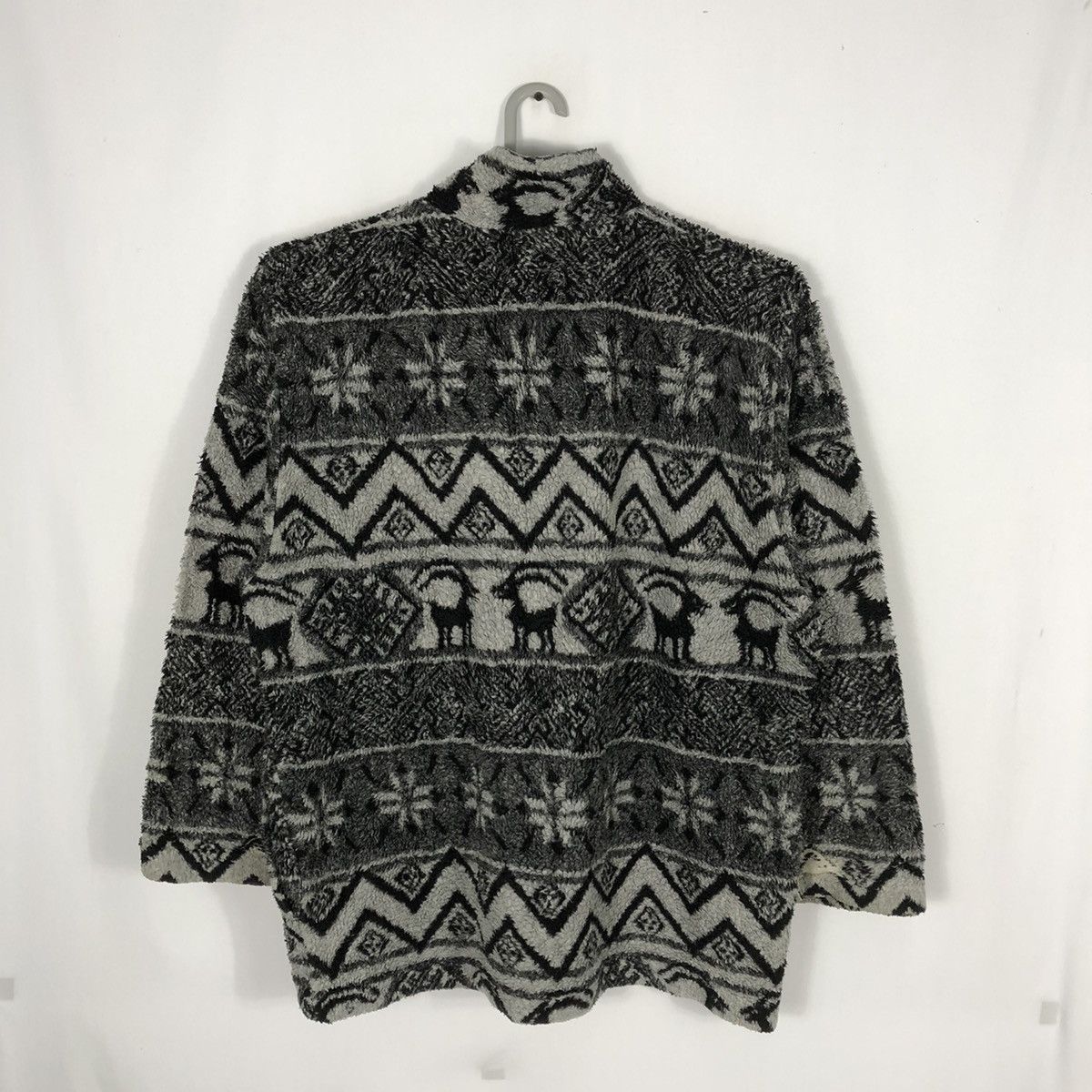 Japanese Brand × Vintage Rare Bayleaf Arch Animal Nature Half Zipper Sherpa Jacket Size US L / EU 52-54 / 3 - 4 Thumbnail