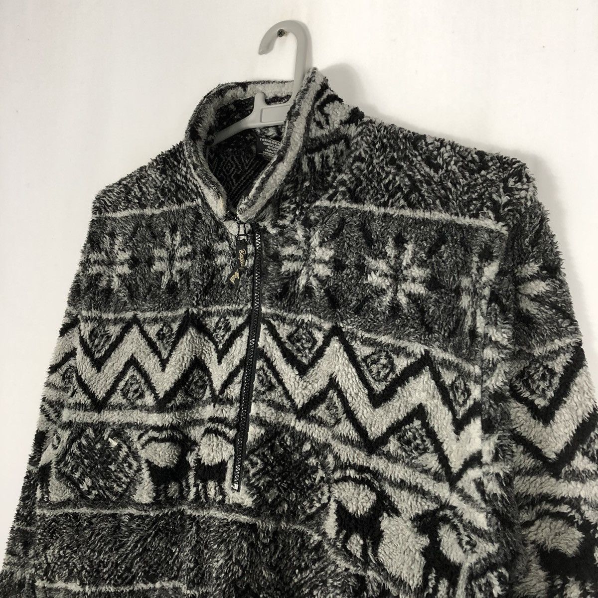 Japanese Brand × Vintage Rare Bayleaf Arch Animal Nature Half Zipper Sherpa Jacket Size US L / EU 52-54 / 3 - 5 Thumbnail