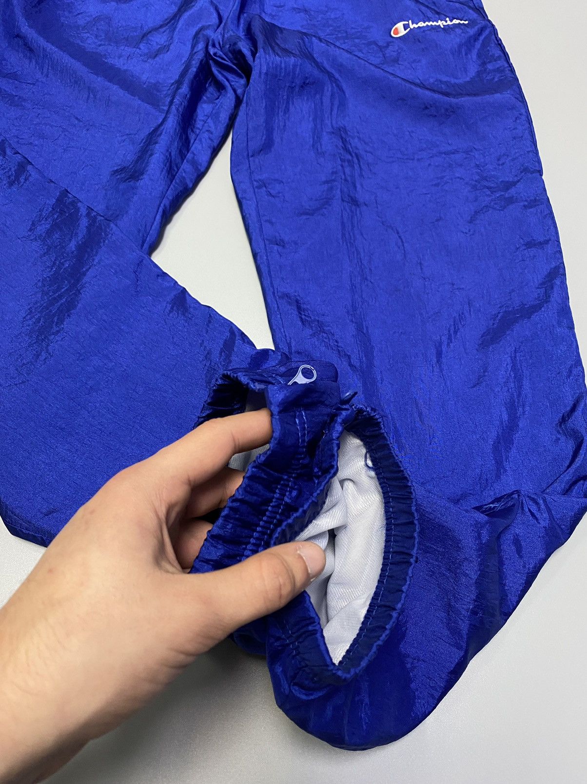 Champion × Vintage Vintage Champion Track Pants Nylon Trousers Men’s S Blue Size US 30 / EU 46 - 13 Thumbnail