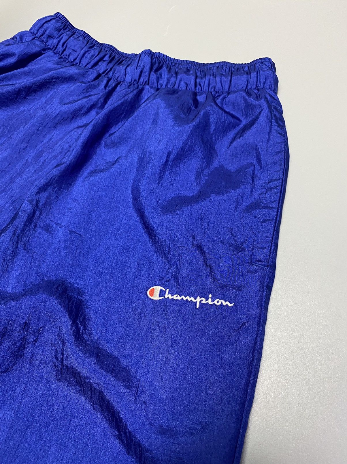 Champion × Vintage Vintage Champion Track Pants Nylon Trousers Men’s S Blue Size US 30 / EU 46 - 8 Thumbnail