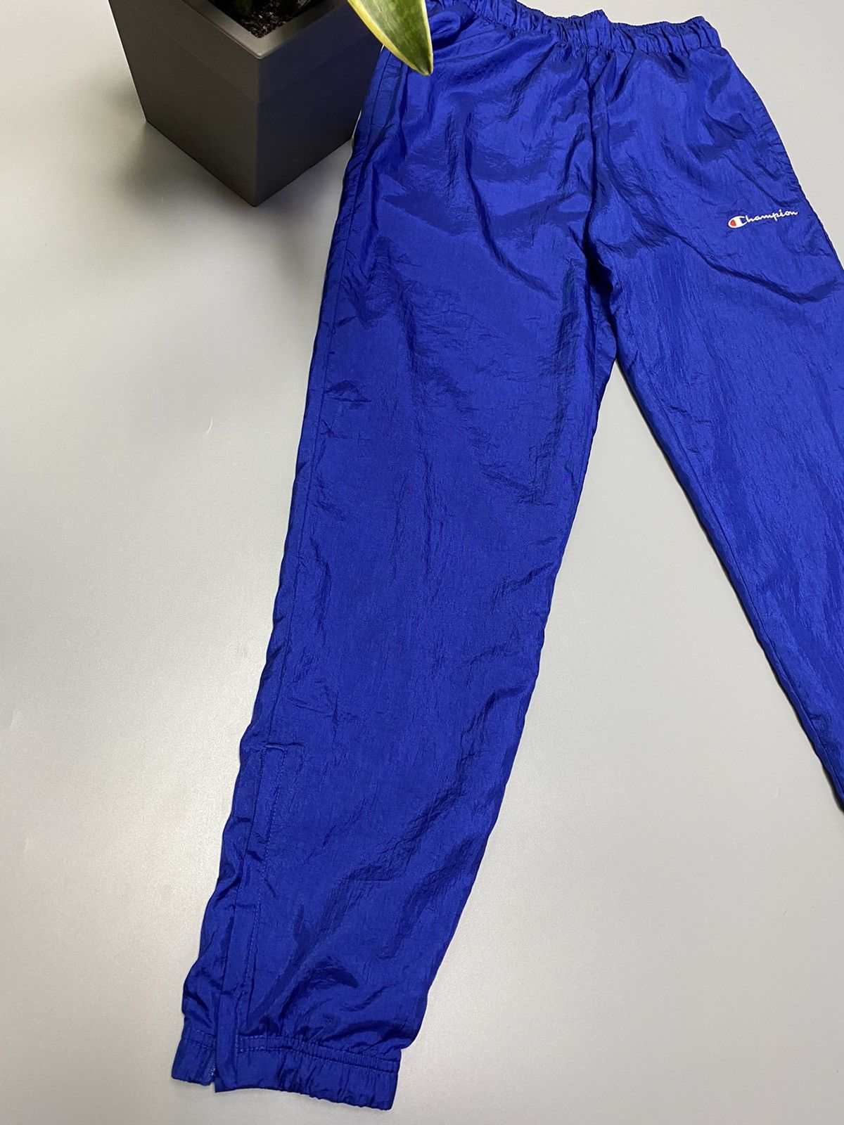 Champion × Vintage Vintage Champion Track Pants Nylon Trousers Men’s S Blue Size US 30 / EU 46 - 22 Thumbnail