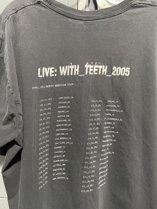 Vintage NIN with teeth 2005 tour Merch Nine Inch Nails box logo Grailed