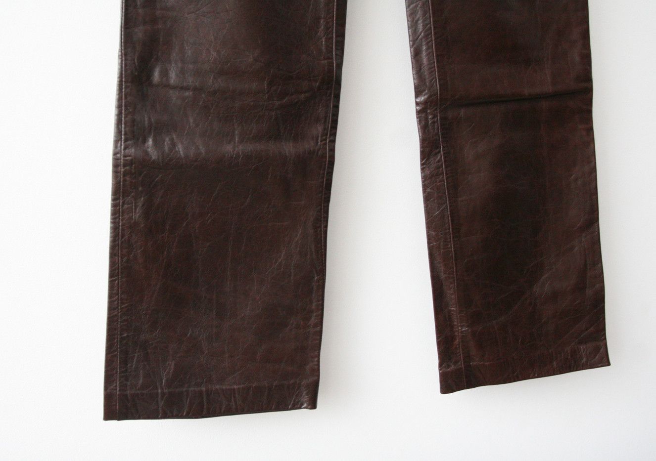 Gap GAP Real Leather Pants Burgundy 31 Size US 31 - 4 Thumbnail
