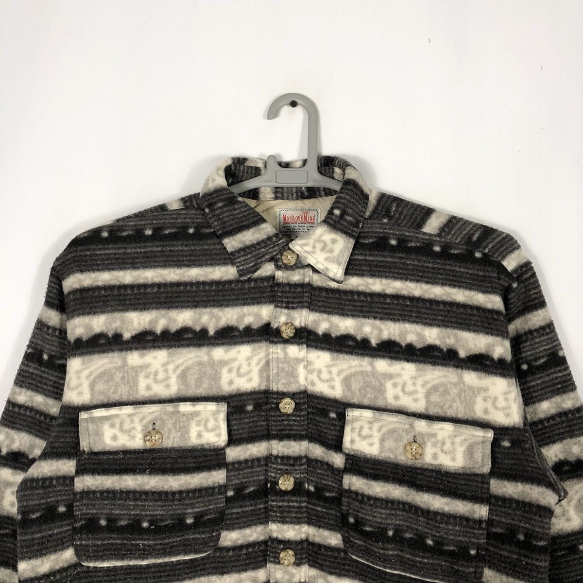 Japanese Brand Rare Vintage Machope Navajo Winter Wear Button Fleece Jacket Size US M / EU 48-50 / 2 - 2 Thumbnail