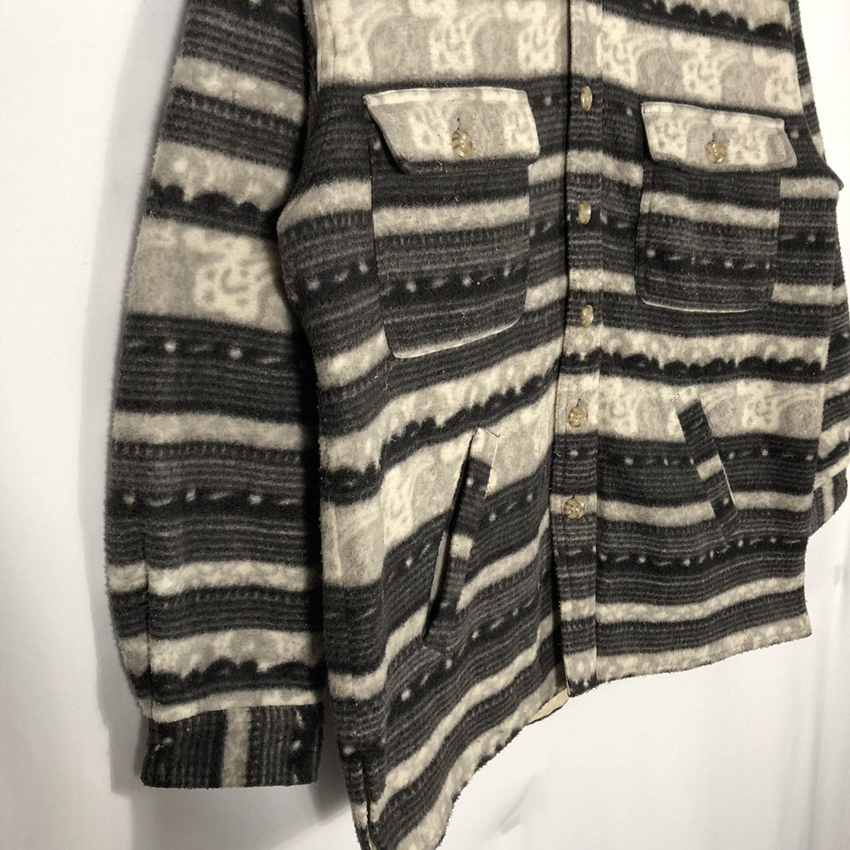 Japanese Brand Rare Vintage Machope Navajo Winter Wear Button Fleece Jacket Size US M / EU 48-50 / 2 - 8 Thumbnail