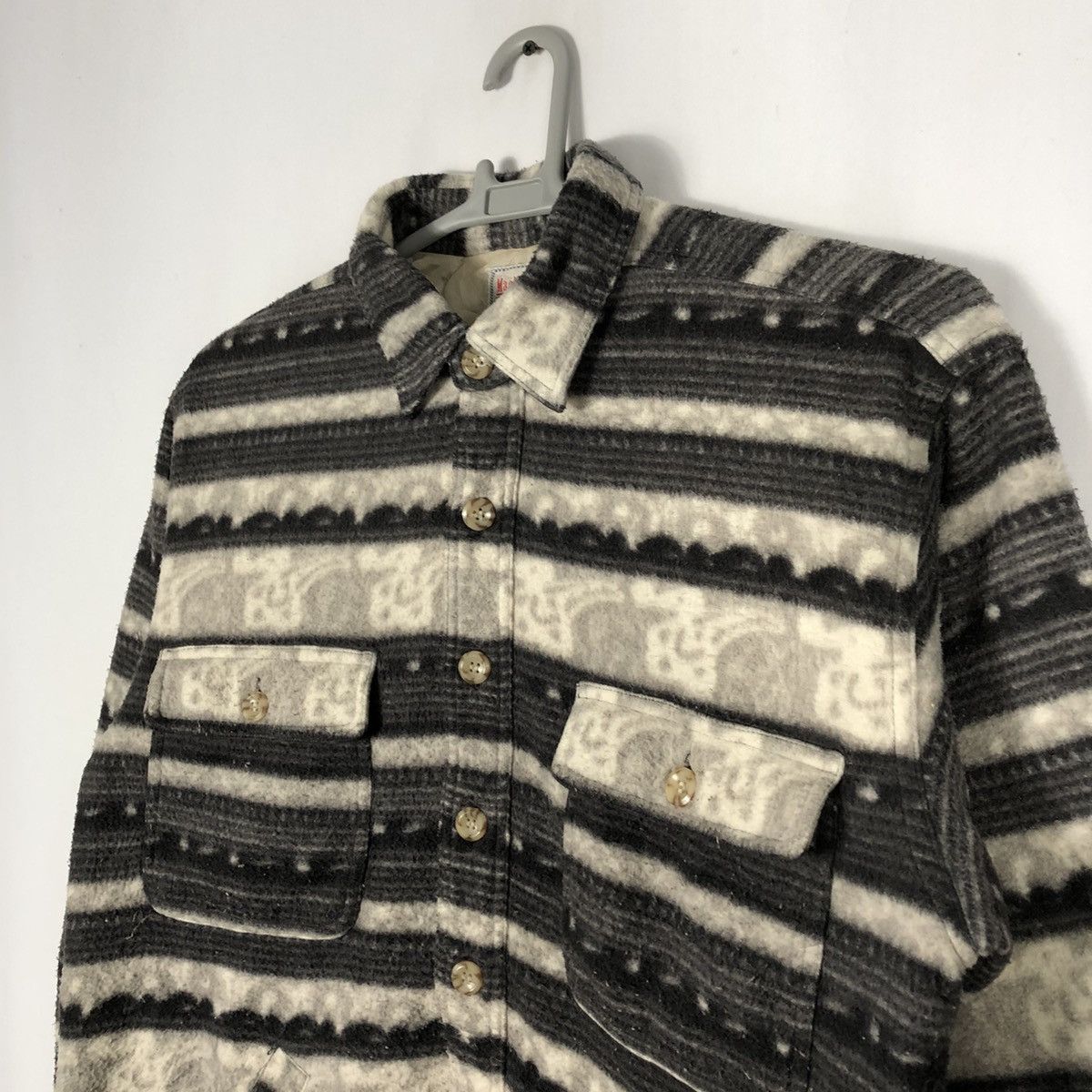 Japanese Brand Rare Vintage Machope Navajo Winter Wear Button Fleece Jacket Size US M / EU 48-50 / 2 - 5 Thumbnail