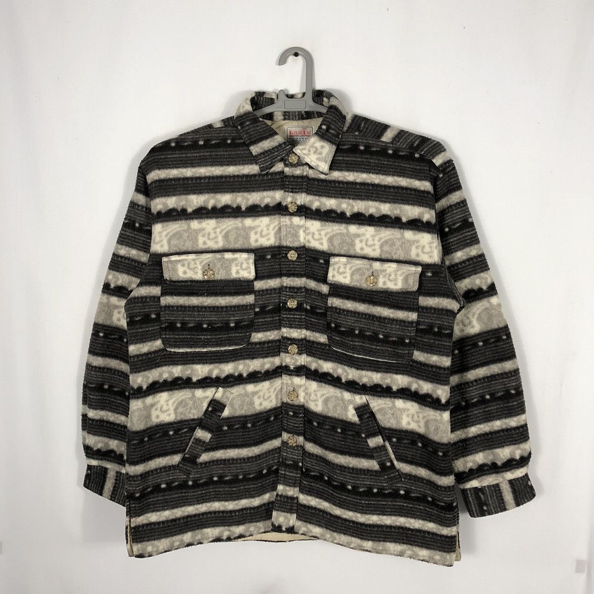 Japanese Brand Rare Vintage Machope Navajo Winter Wear Button Fleece Jacket Size US M / EU 48-50 / 2 - 1 Thumbnail