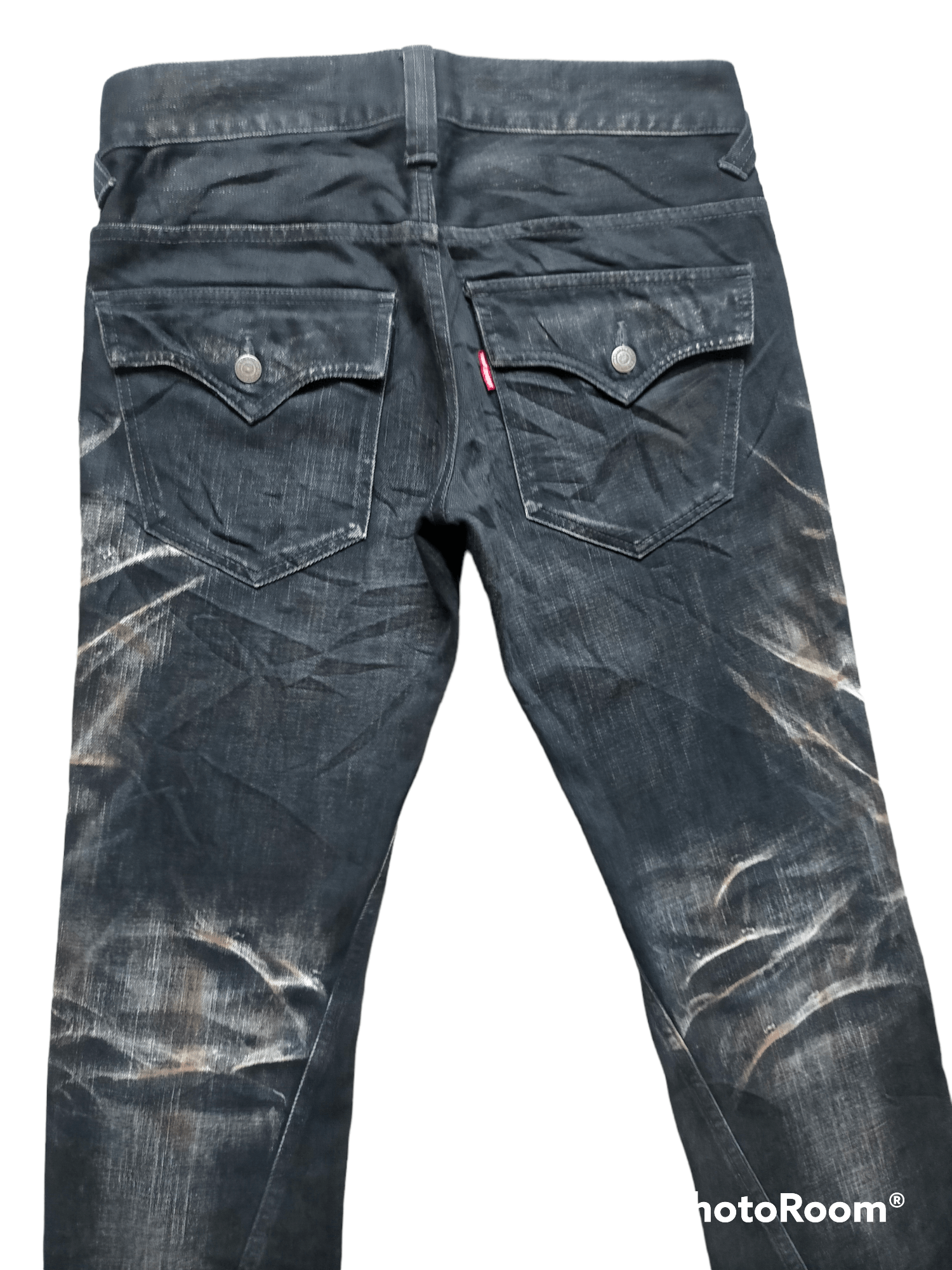 Tornado Mart Tornado Mart Flare Japan Honeycomb black Jeans Size US 33 - 4 Thumbnail