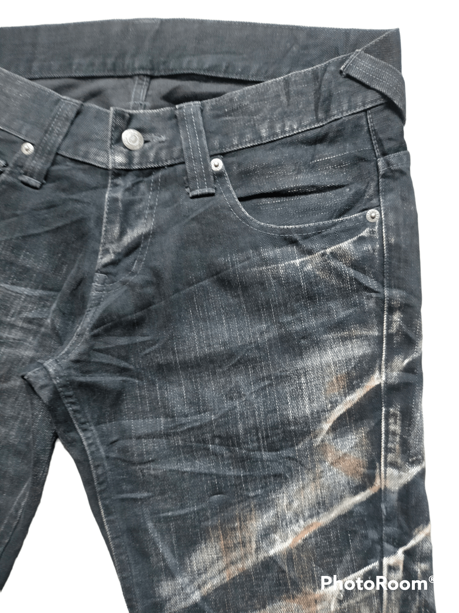 Tornado Mart Tornado Mart Flare Japan Honeycomb black Jeans Size US 33 - 6 Thumbnail