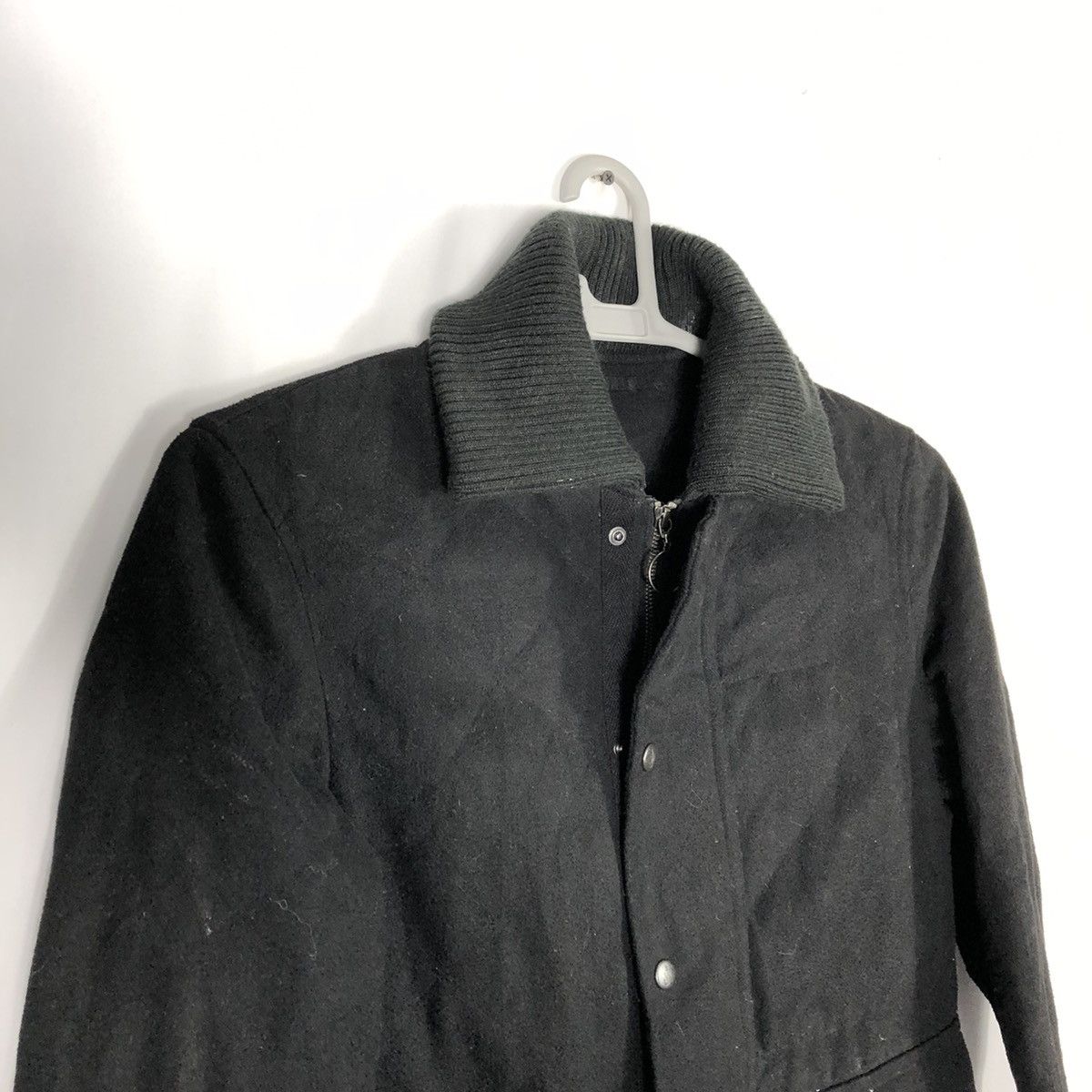 JW Anderson × Japanese Brand × Uniqlo 🔥Rare🔥J.W. Anderson Uniqlo Zipper Buttons Heavy Wool Jacket Size US S / EU 44-46 / 1 - 7 Thumbnail