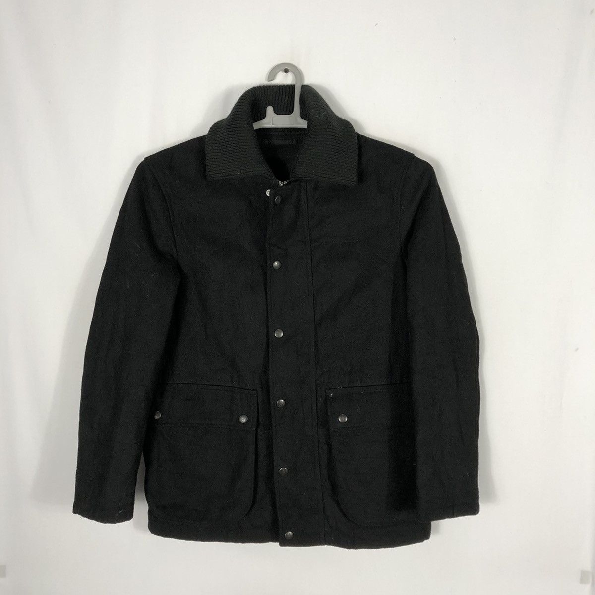 JW Anderson × Japanese Brand × Uniqlo 🔥Rare🔥J.W. Anderson Uniqlo Zipper Buttons Heavy Wool Jacket Size US S / EU 44-46 / 1 - 1 Thumbnail