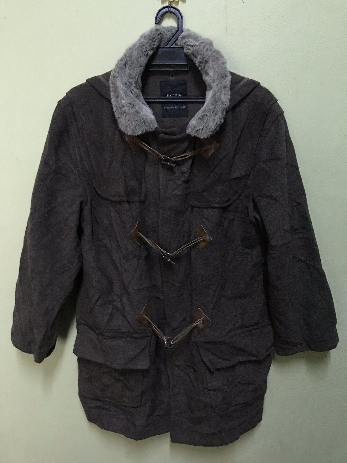 BIGI JUST BIGI WOOL DUFFLE CASUAL COAT Size US L / EU 52-54 / 3 - 1 Thumbnail