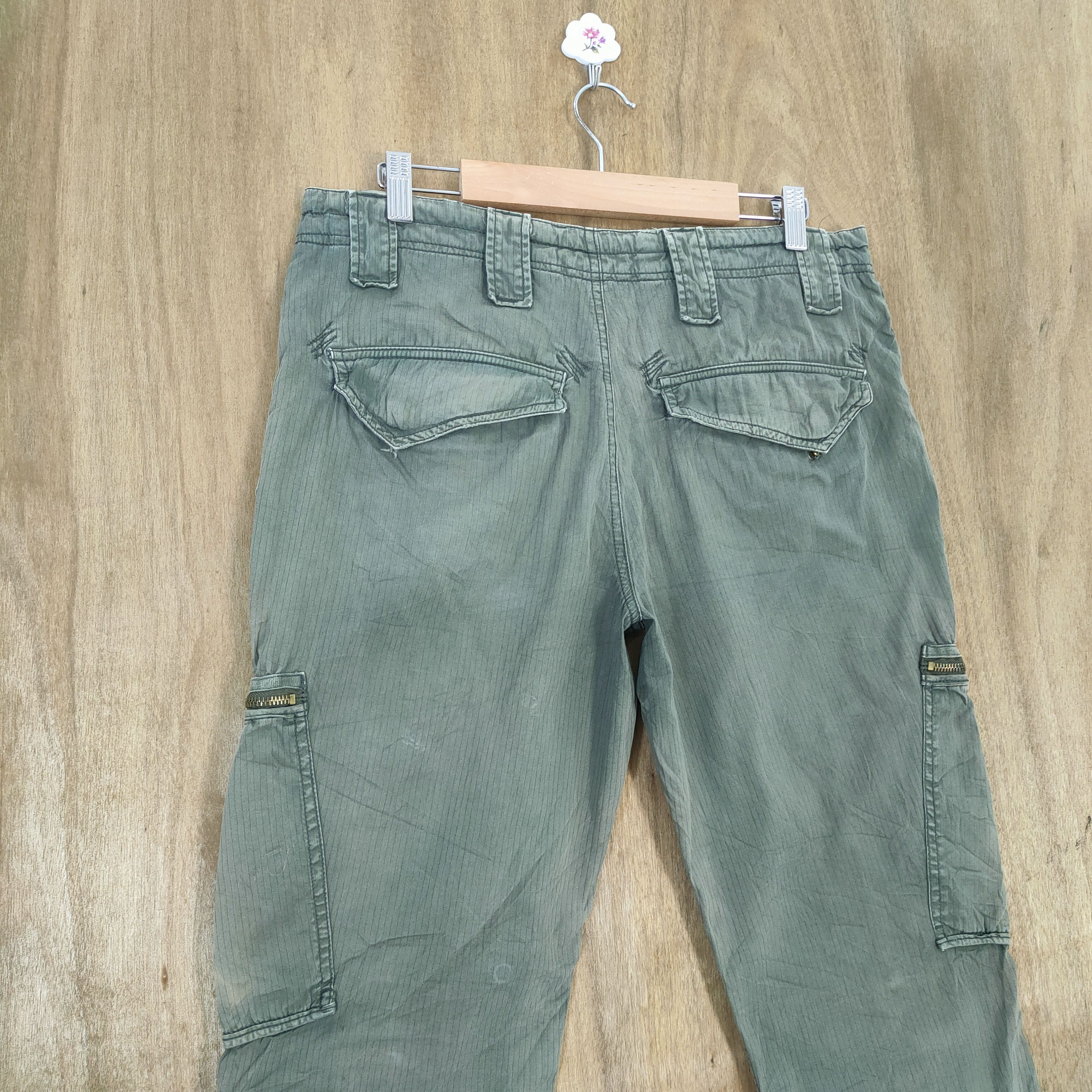 Japanese Brand VINTAGE JAPANESE BONDAGE FADED CARGO PANTS Size US 32 / EU 48 - 10 Thumbnail