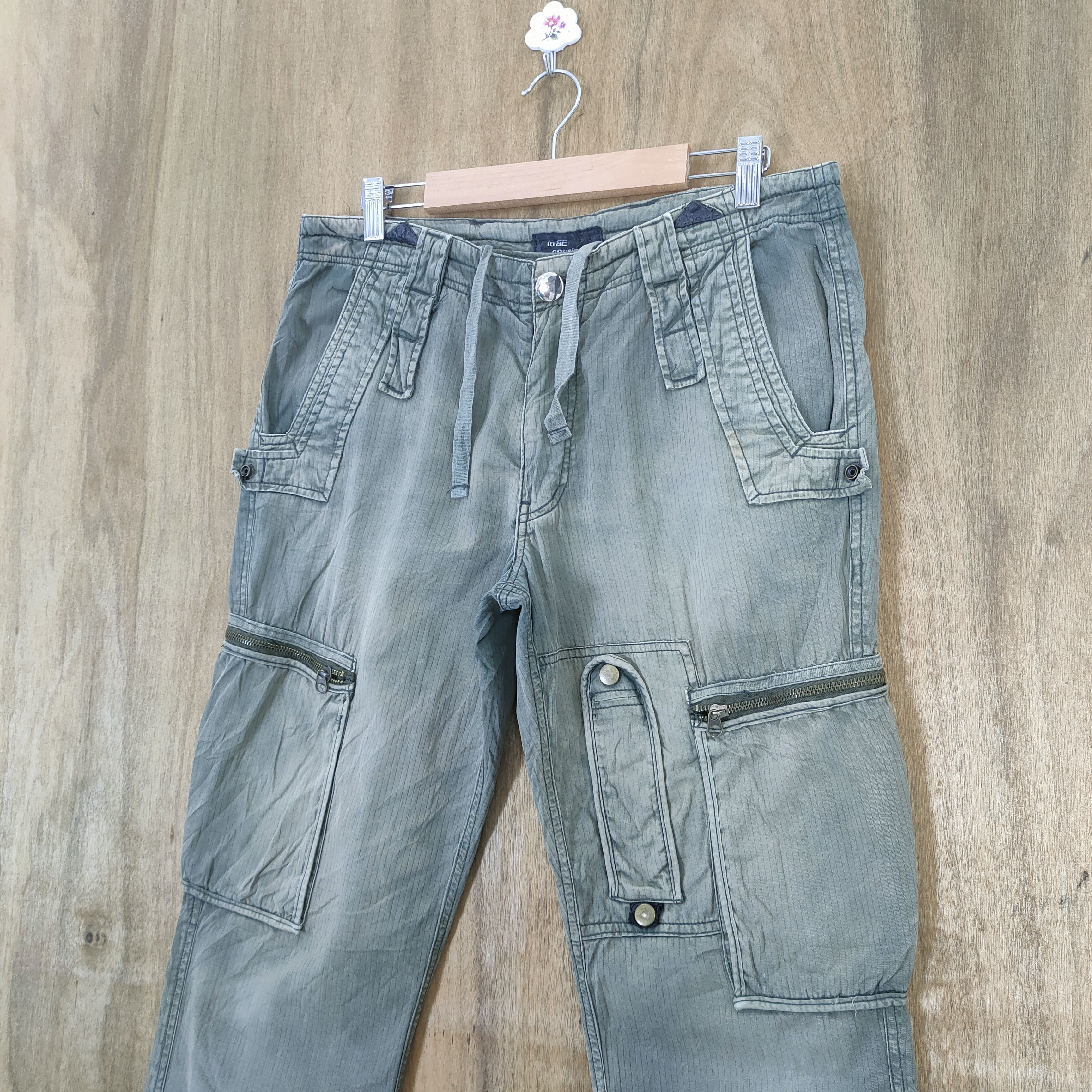 Japanese Brand VINTAGE JAPANESE BONDAGE FADED CARGO PANTS Size US 32 / EU 48 - 4 Thumbnail