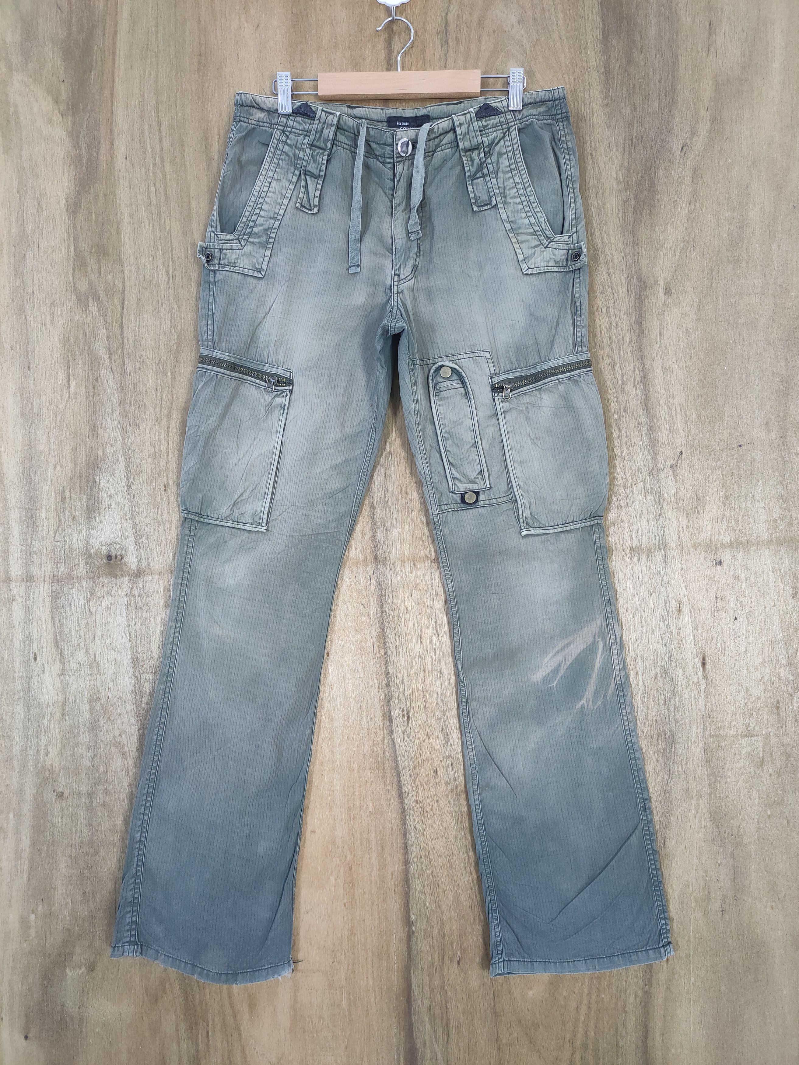 Japanese Brand VINTAGE JAPANESE BONDAGE FADED CARGO PANTS Size US 32 / EU 48 - 1 Thumbnail
