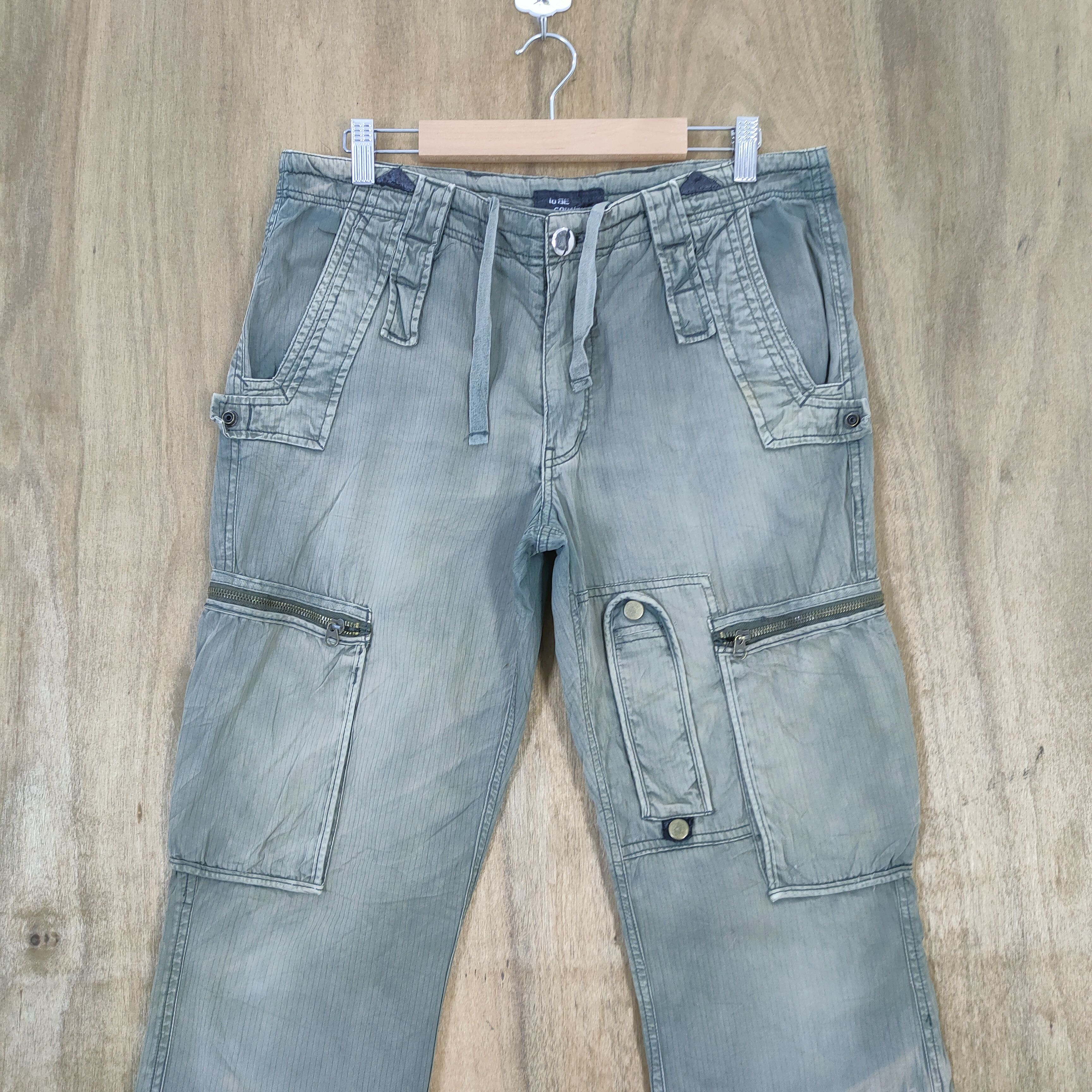 Japanese Brand VINTAGE JAPANESE BONDAGE FADED CARGO PANTS Size US 32 / EU 48 - 8 Thumbnail