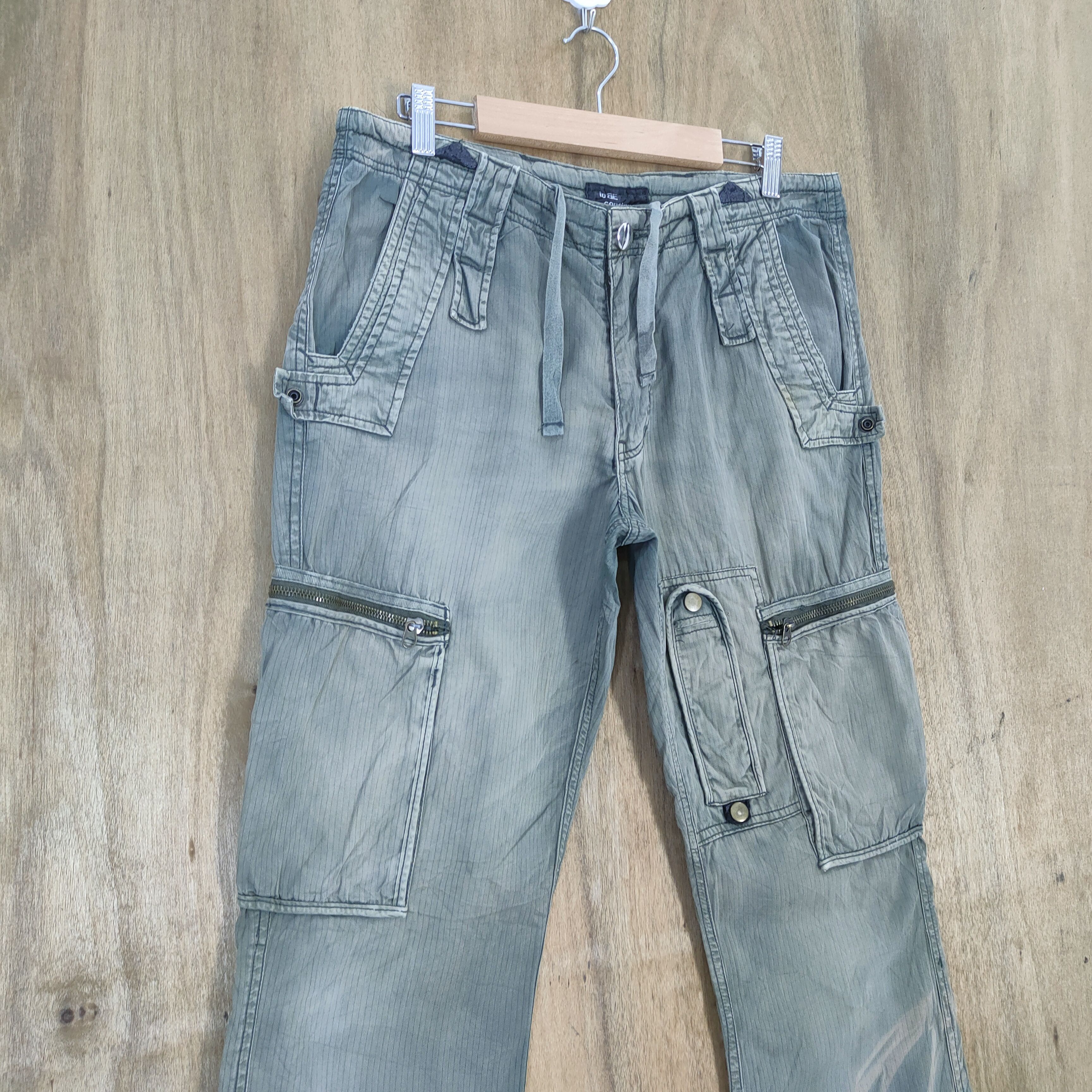 Japanese Brand VINTAGE JAPANESE BONDAGE FADED CARGO PANTS Size US 32 / EU 48 - 2 Thumbnail