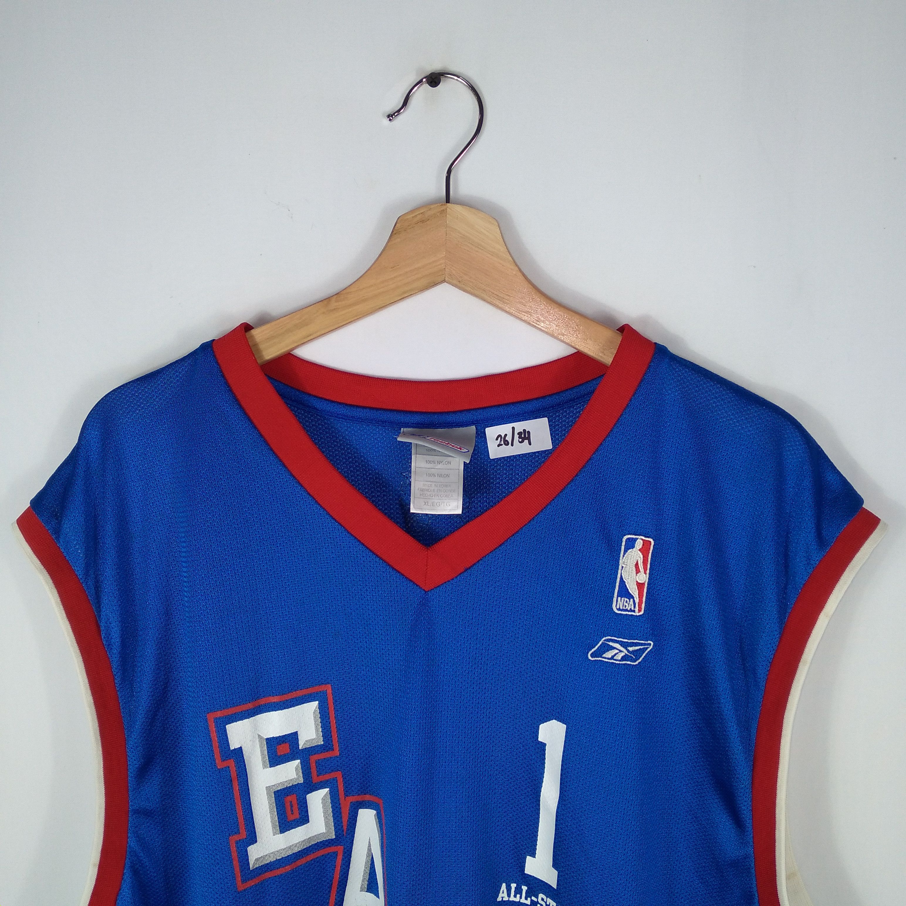 NBA × Reebok × Vintage 🔥Cyberweek🔥NBA All Star Mc Grady Nameset Basketball Jersey Size US XL / EU 56 / 4 - 2 Thumbnail