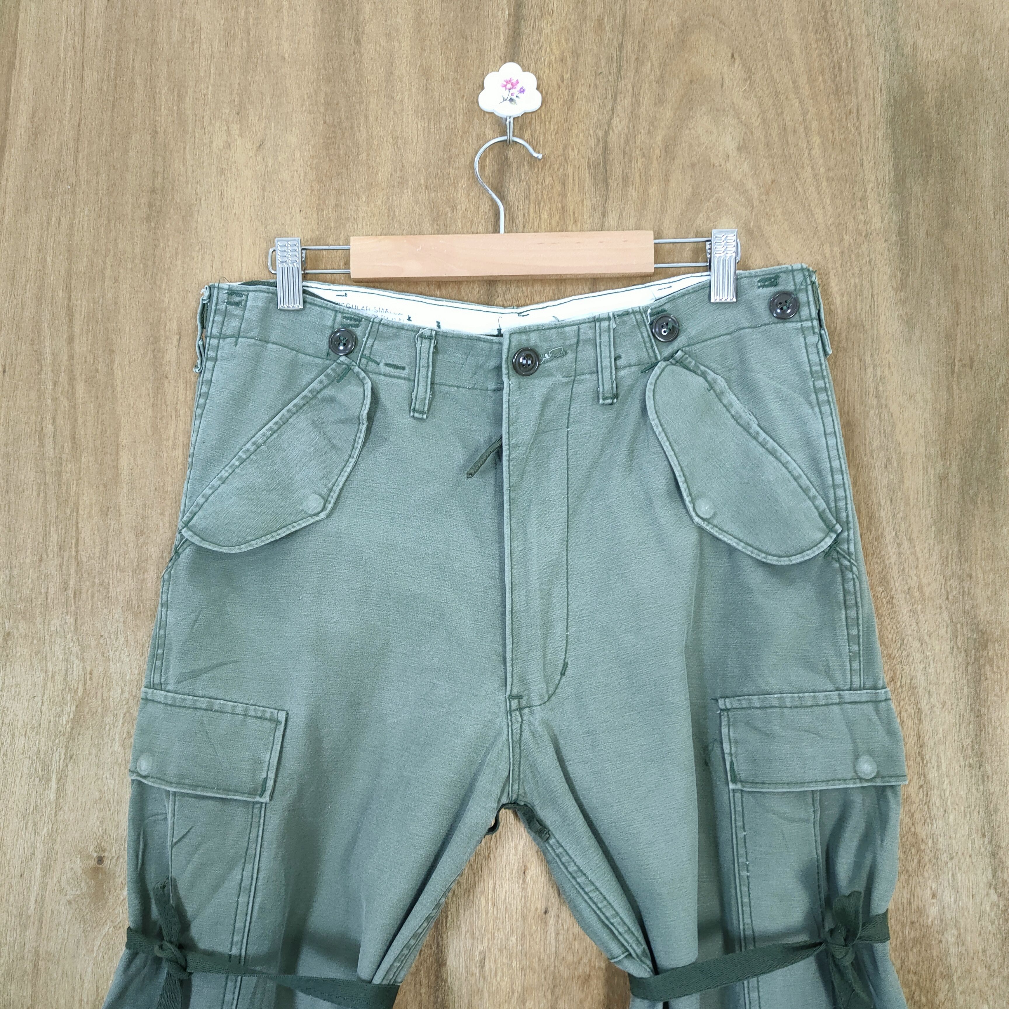 Japanese Brand M-1951 MILITARY BONDAGE CARGO PANTS Size US 32 / EU 48 - 2 Thumbnail