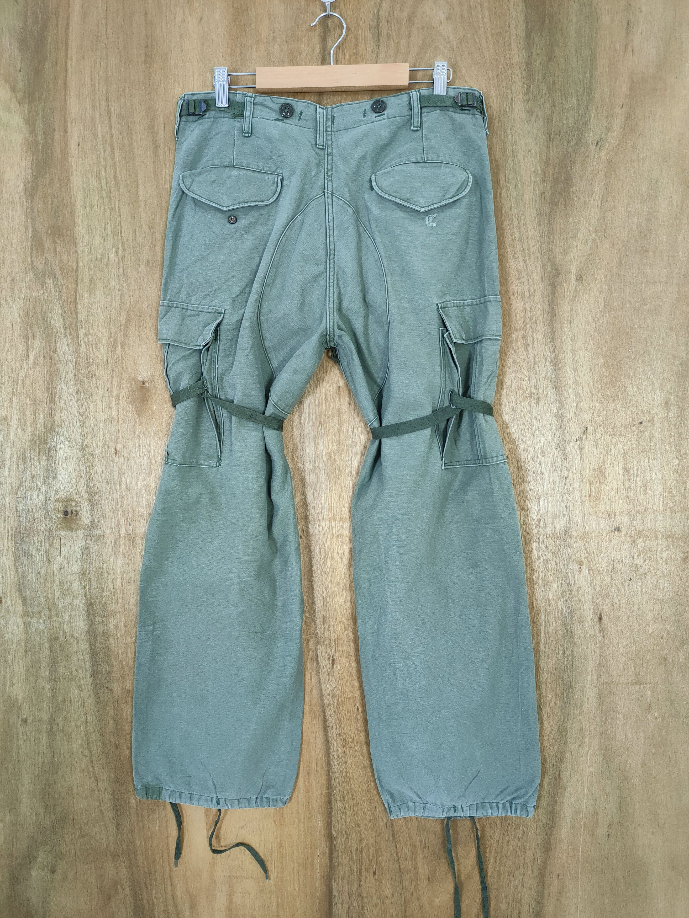 Japanese Brand M-1951 MILITARY BONDAGE CARGO PANTS Size US 32 / EU 48 - 6 Thumbnail