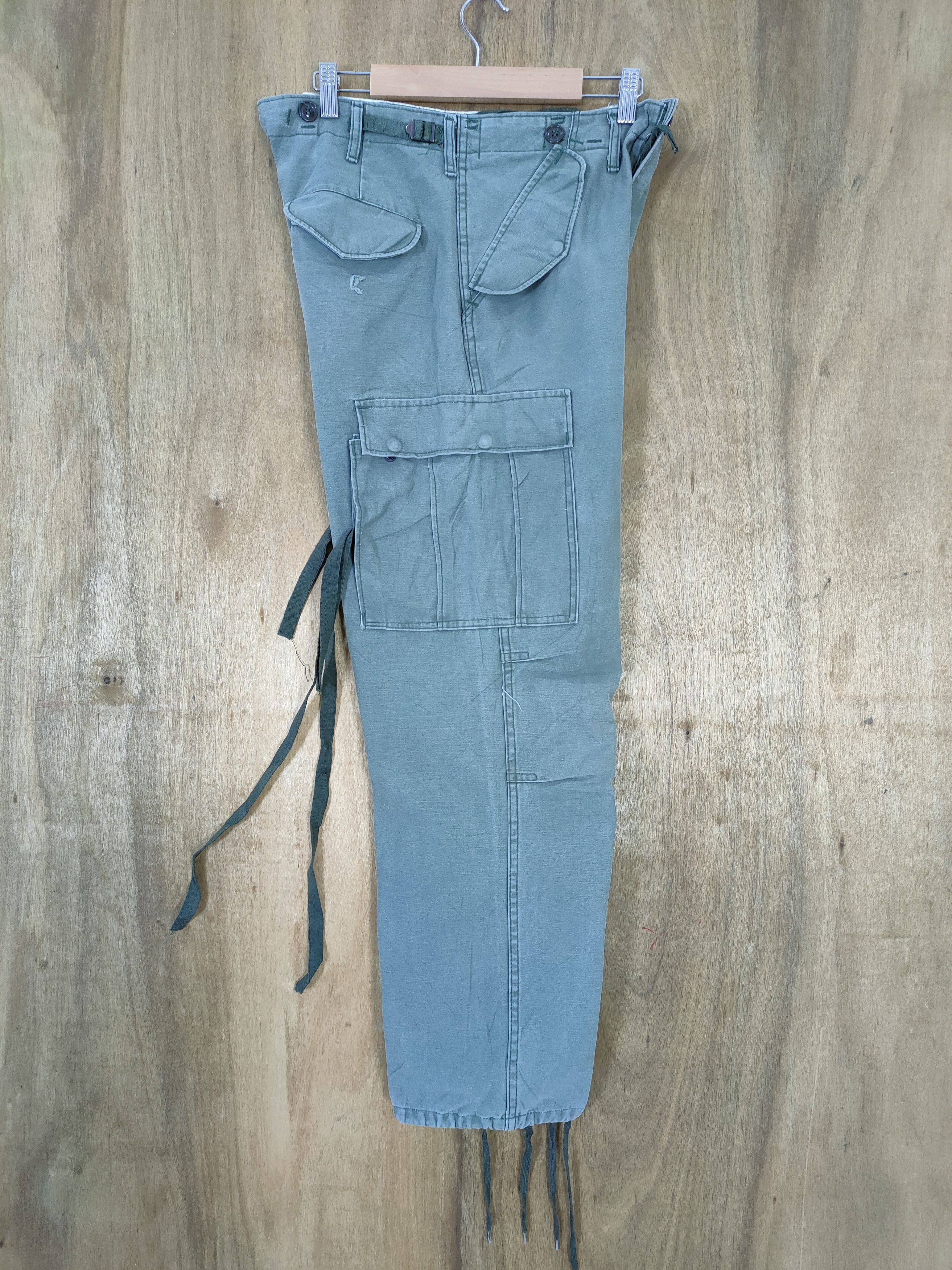 Japanese Brand M-1951 MILITARY BONDAGE CARGO PANTS Size US 32 / EU 48 - 13 Thumbnail