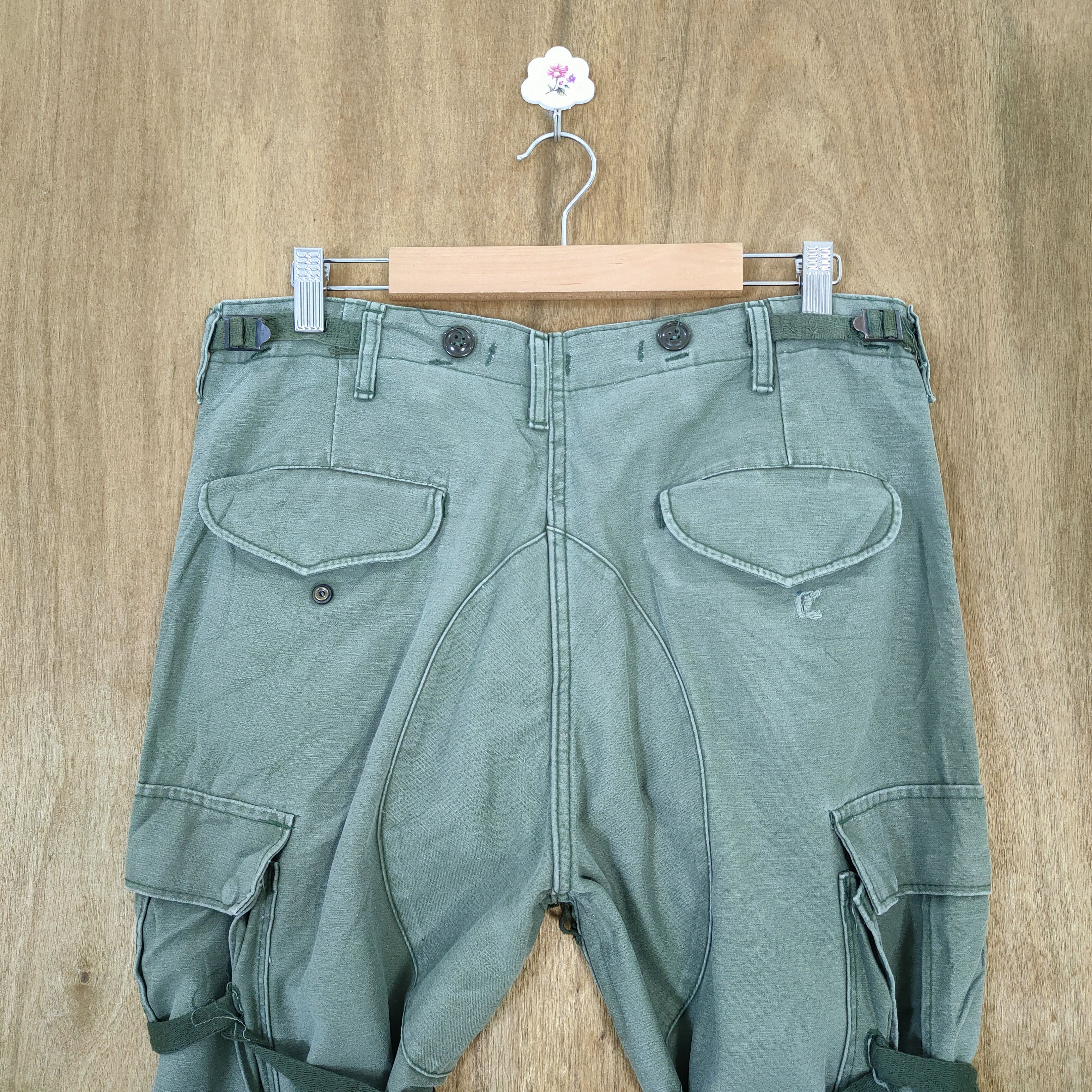 Japanese Brand M-1951 MILITARY BONDAGE CARGO PANTS Size US 32 / EU 48 - 7 Thumbnail