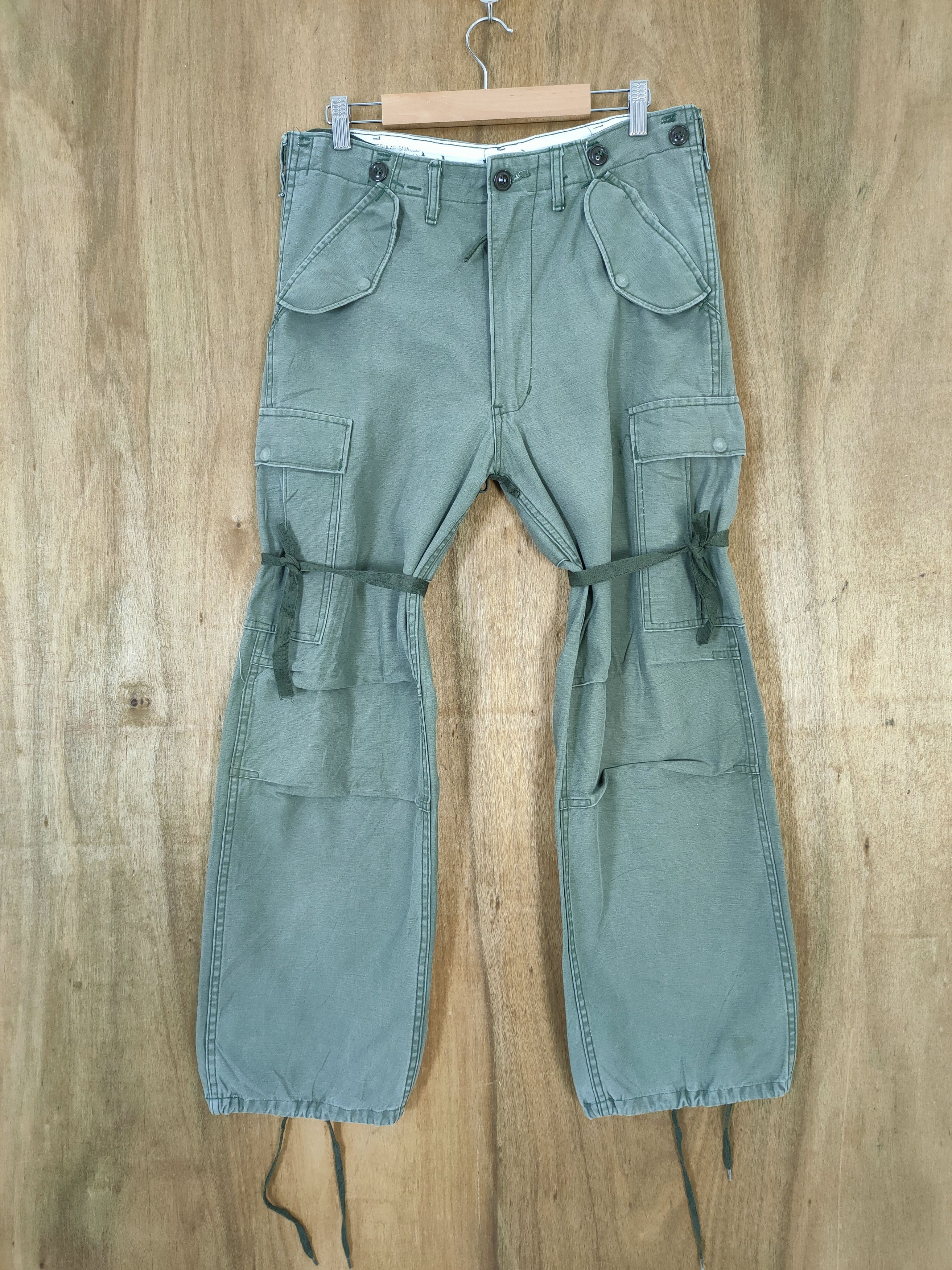 image of M-1951 Military Parachute Bondage Cargo Pants in Green, Men's (Size 32)