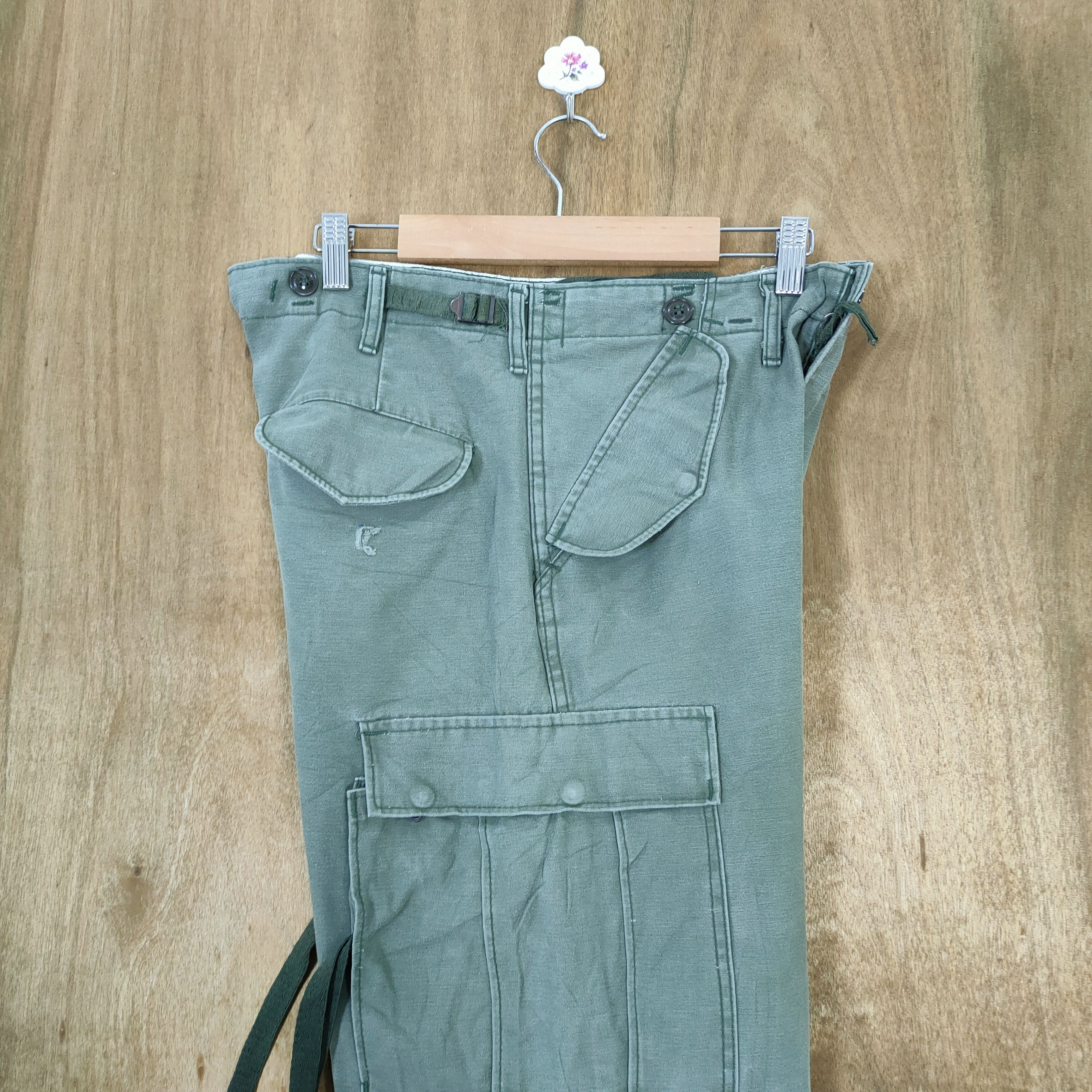 Japanese Brand M-1951 MILITARY BONDAGE CARGO PANTS Size US 32 / EU 48 - 14 Thumbnail