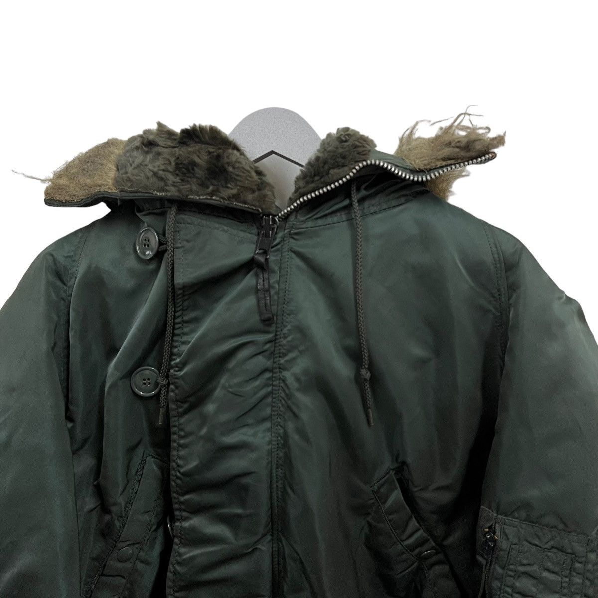 Alpha Industries 🚀OFFER NOW BOMBER🔥Attached Hood N-2B Bomber Army Jacket L Size US L / EU 52-54 / 3 - 6 Thumbnail